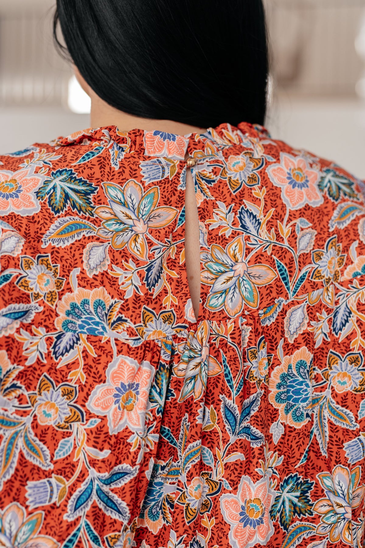 Floral Delight Blouse-Blouses-Stay Foxy Boutique, Florissant, Missouri