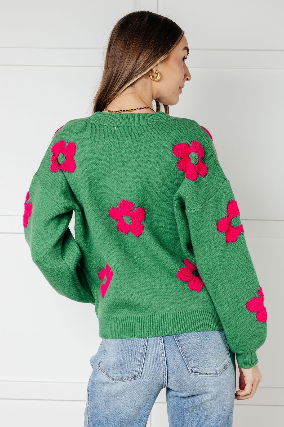 Follow Your Heart Drop Shoulder Sweater-Tops-Stay Foxy Boutique, Florissant, Missouri