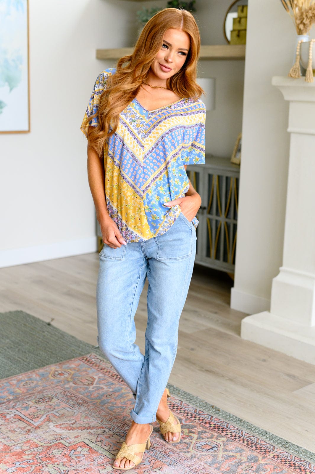 For All We Know V-Neck Blouse-Tops-Stay Foxy Boutique, Florissant, Missouri