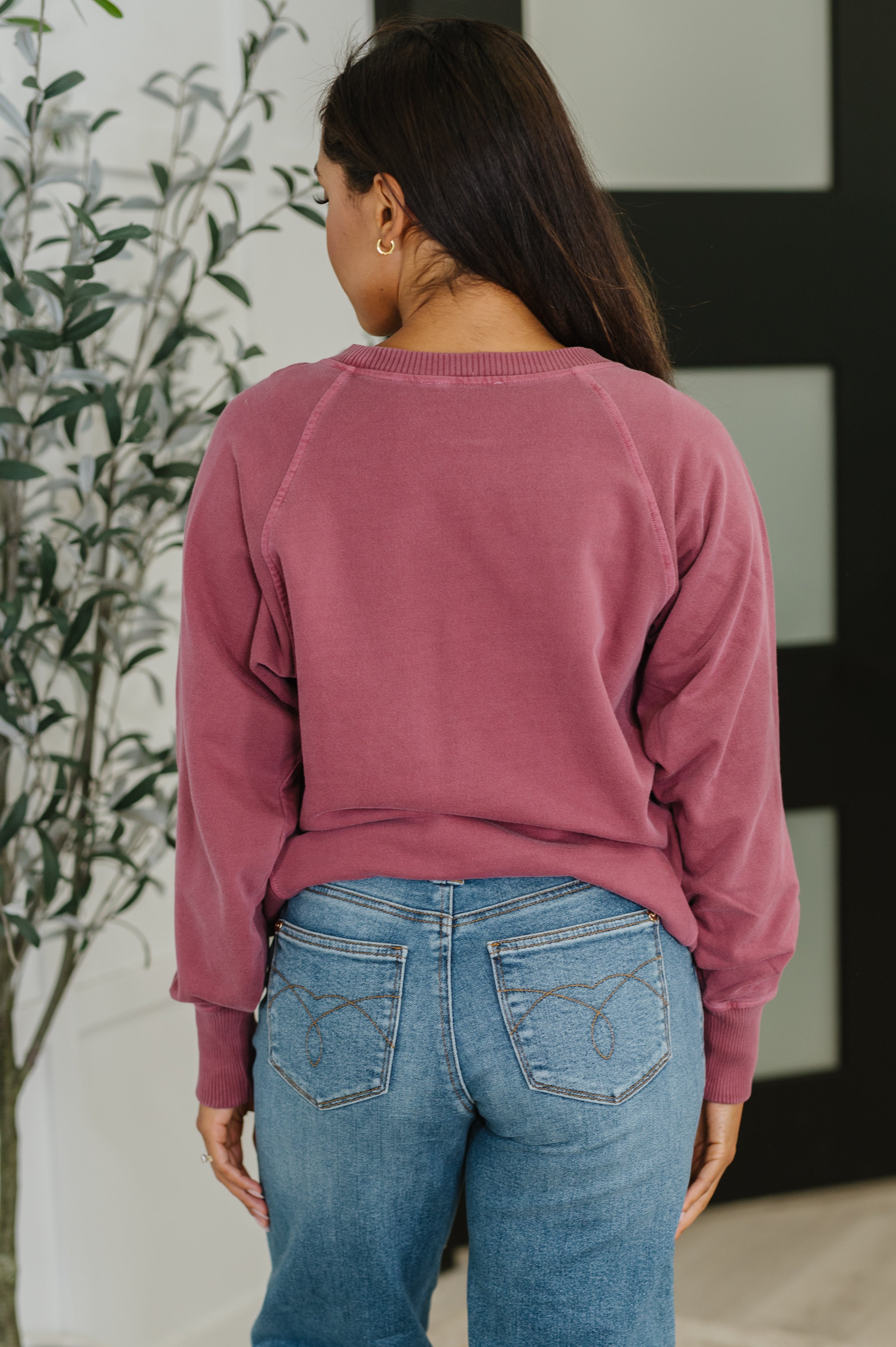 For the Experience Relaxed Pullover in Cabernet-Womens-Stay Foxy Boutique, Florissant, Missouri