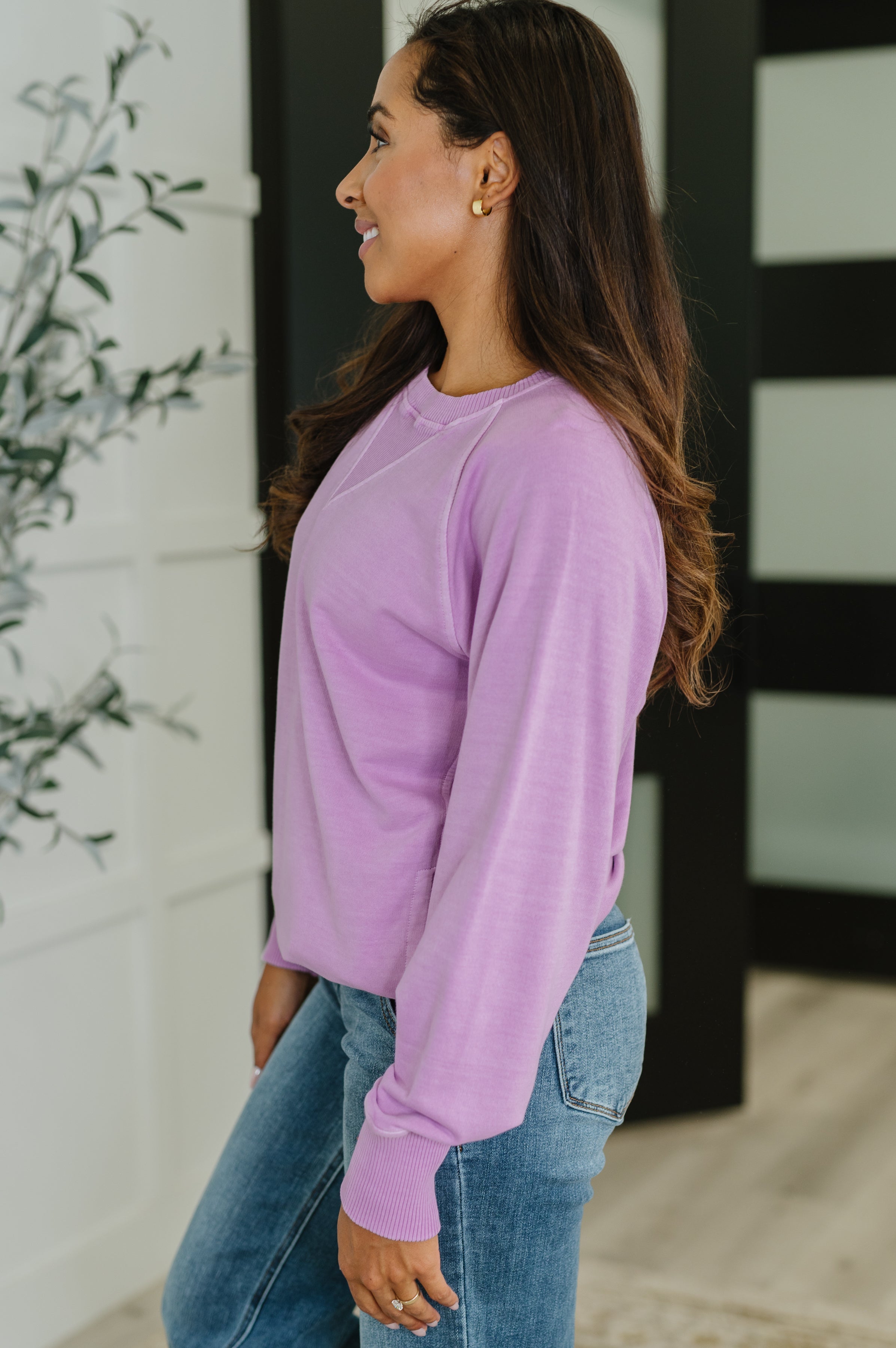 For the Experience Relaxed Pullover in Lavender-Womens-Stay Foxy Boutique, Florissant, Missouri