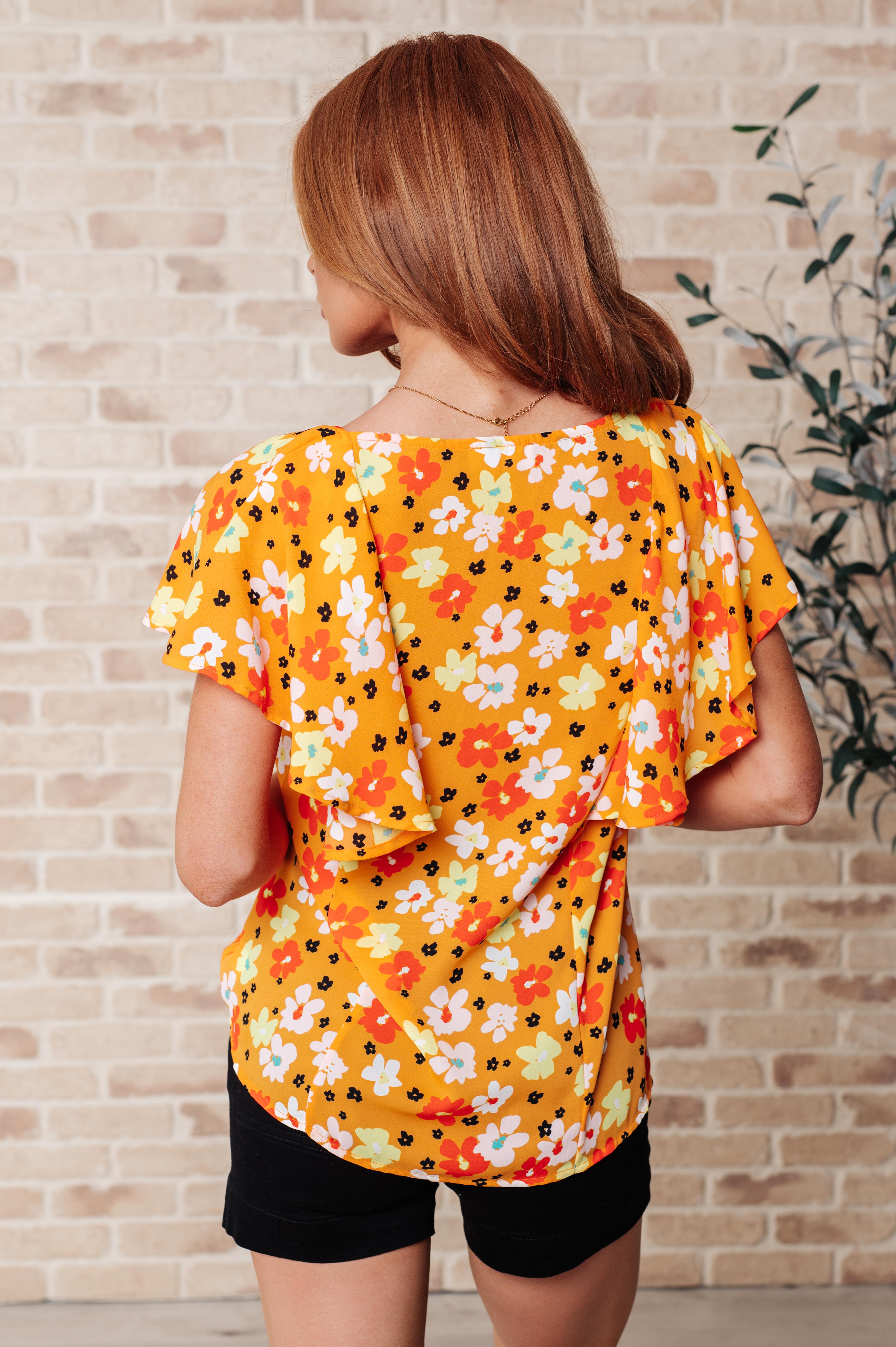 Freshly Picked Floral Top-Tops-Stay Foxy Boutique, Florissant, Missouri