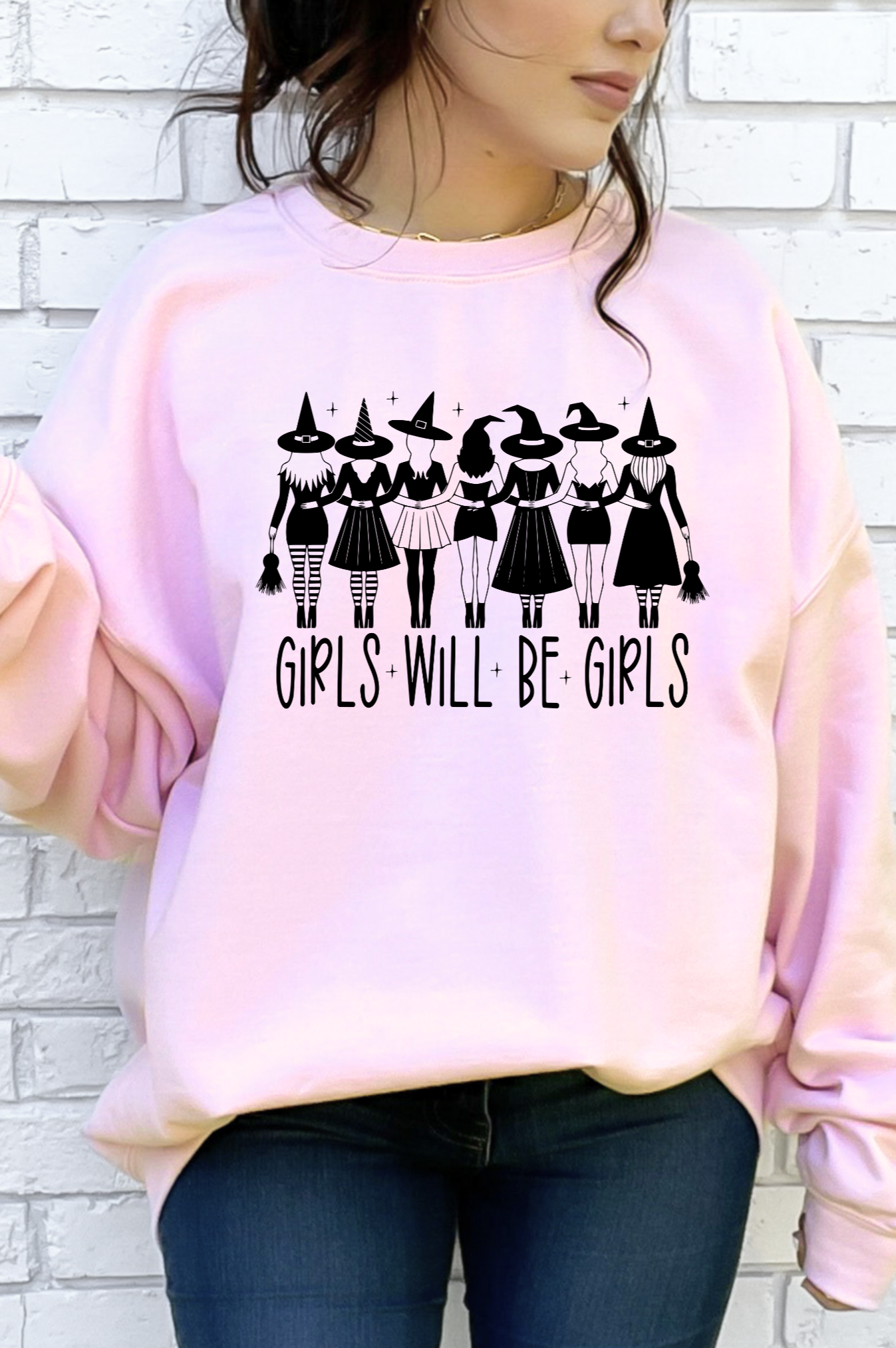 Girls Will Be Girls Sweatshirt in Two Colors-Womens-Stay Foxy Boutique, Florissant, Missouri