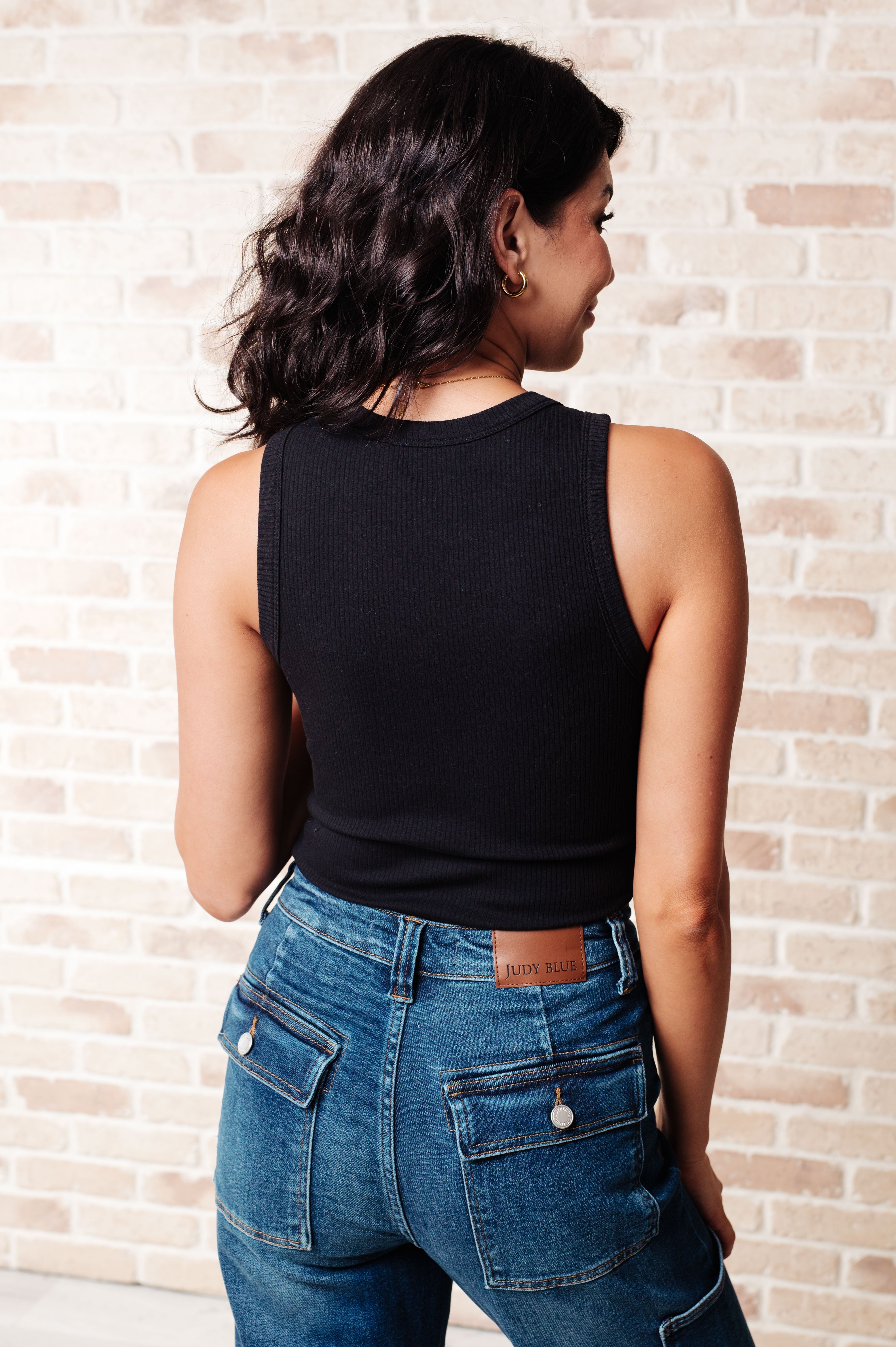 Give Me Something Real Bodysuit in Black-Bodysuits-Stay Foxy Boutique, Florissant, Missouri