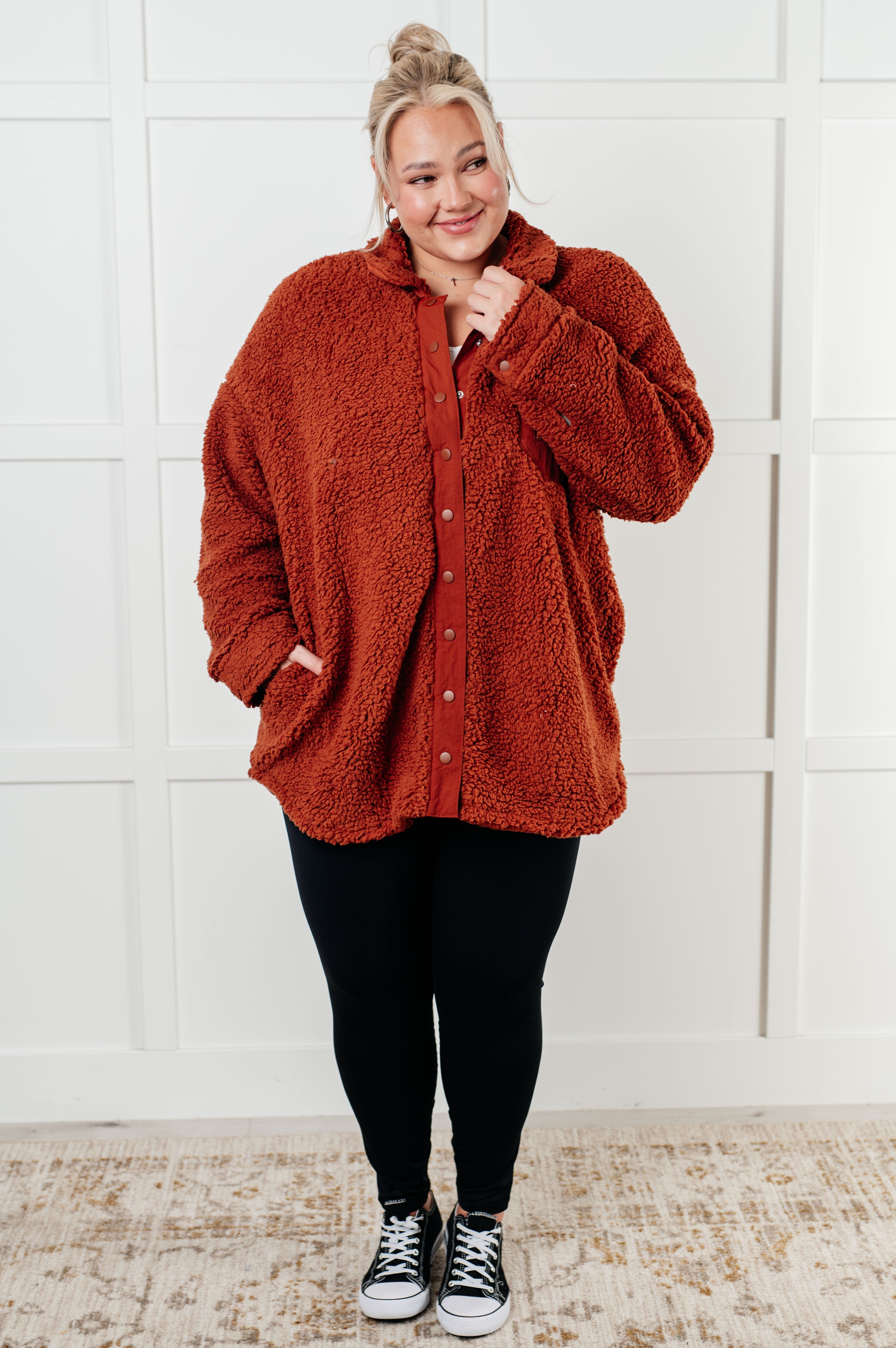 Growing Up Great Sherpa Jacket-Layers-Stay Foxy Boutique, Florissant, Missouri