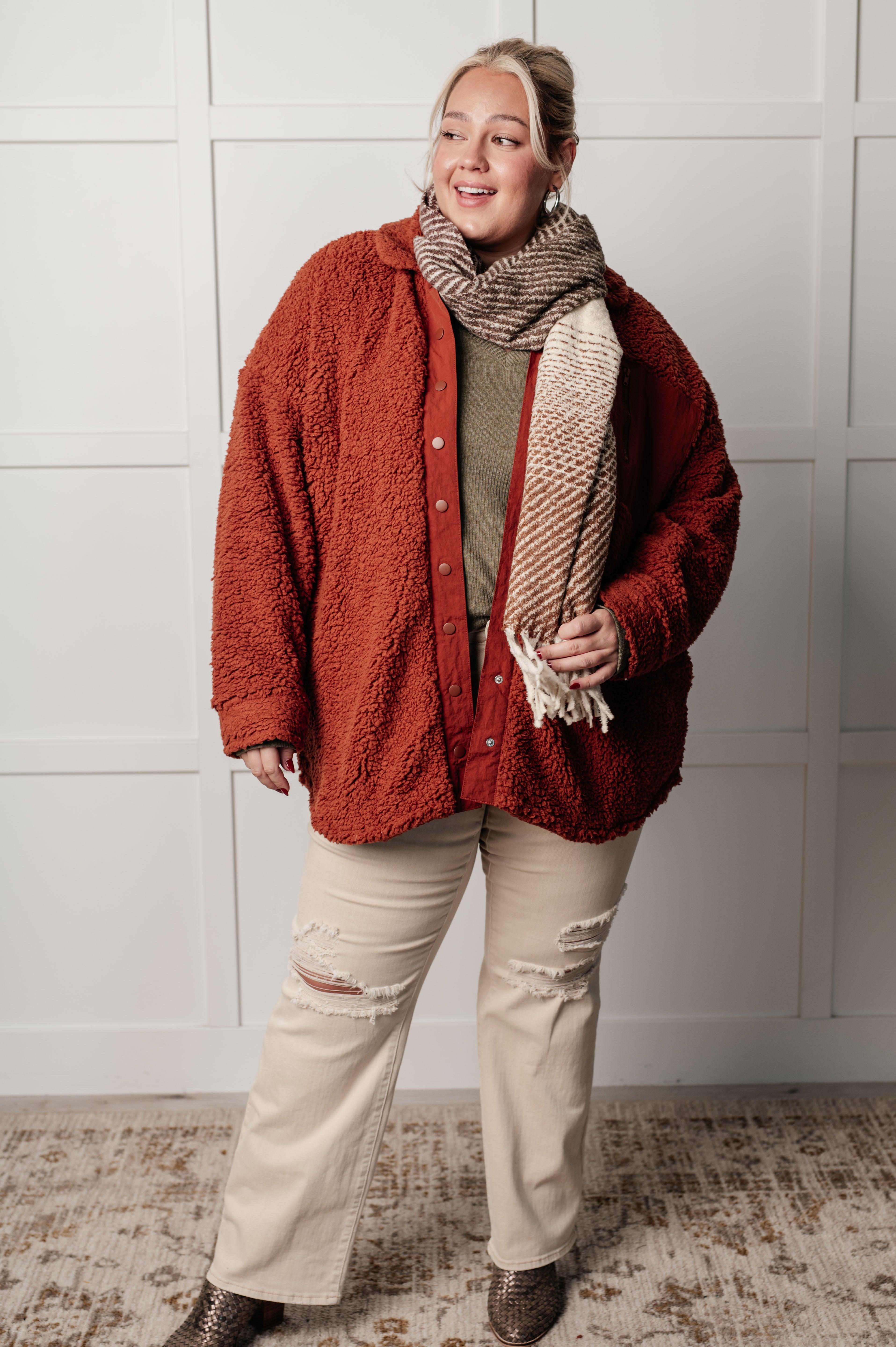 Growing Up Great Sherpa Jacket-Layers-Stay Foxy Boutique, Florissant, Missouri