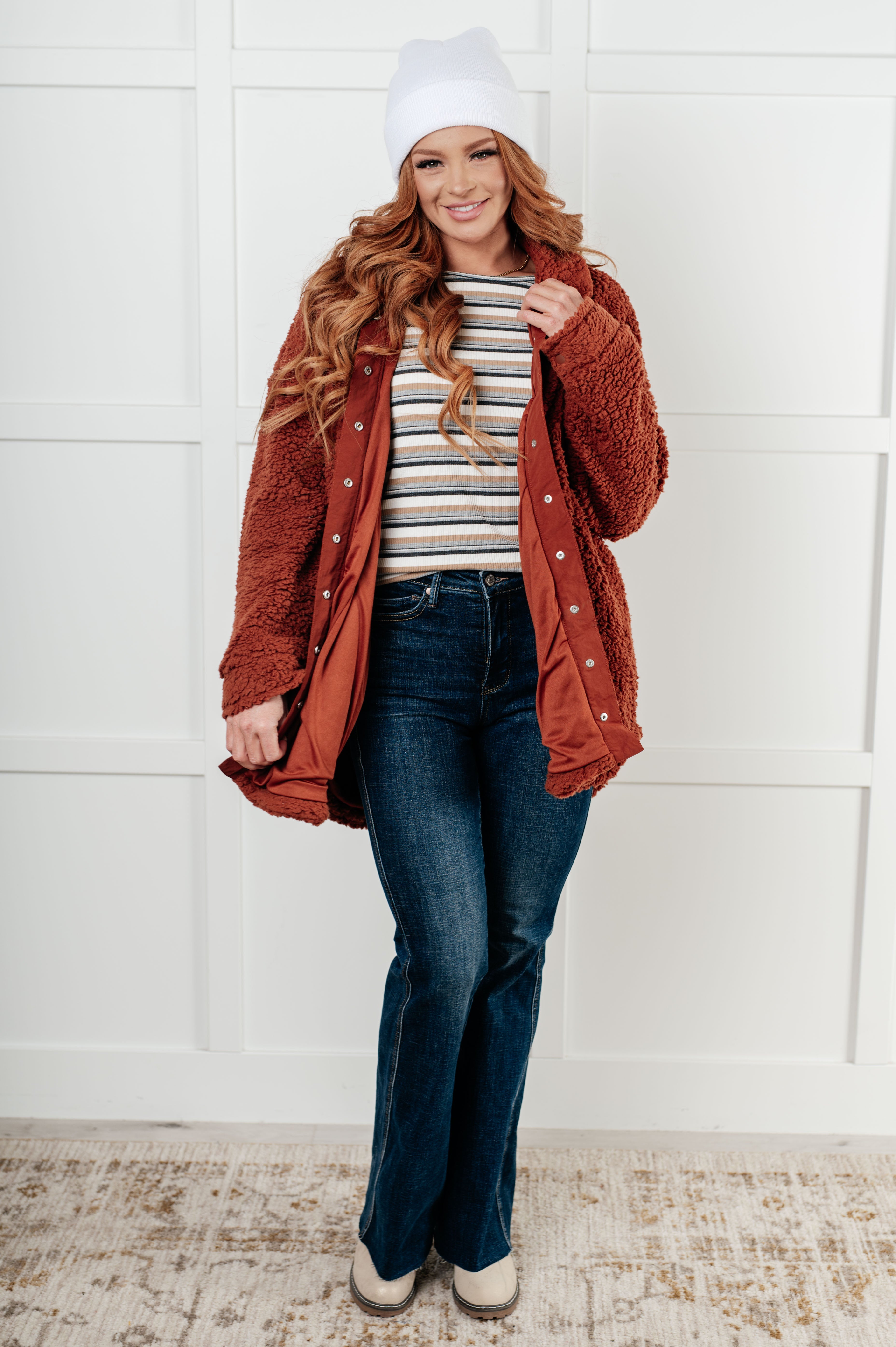 Growing Up Great Sherpa Jacket-Layers-Stay Foxy Boutique, Florissant, Missouri