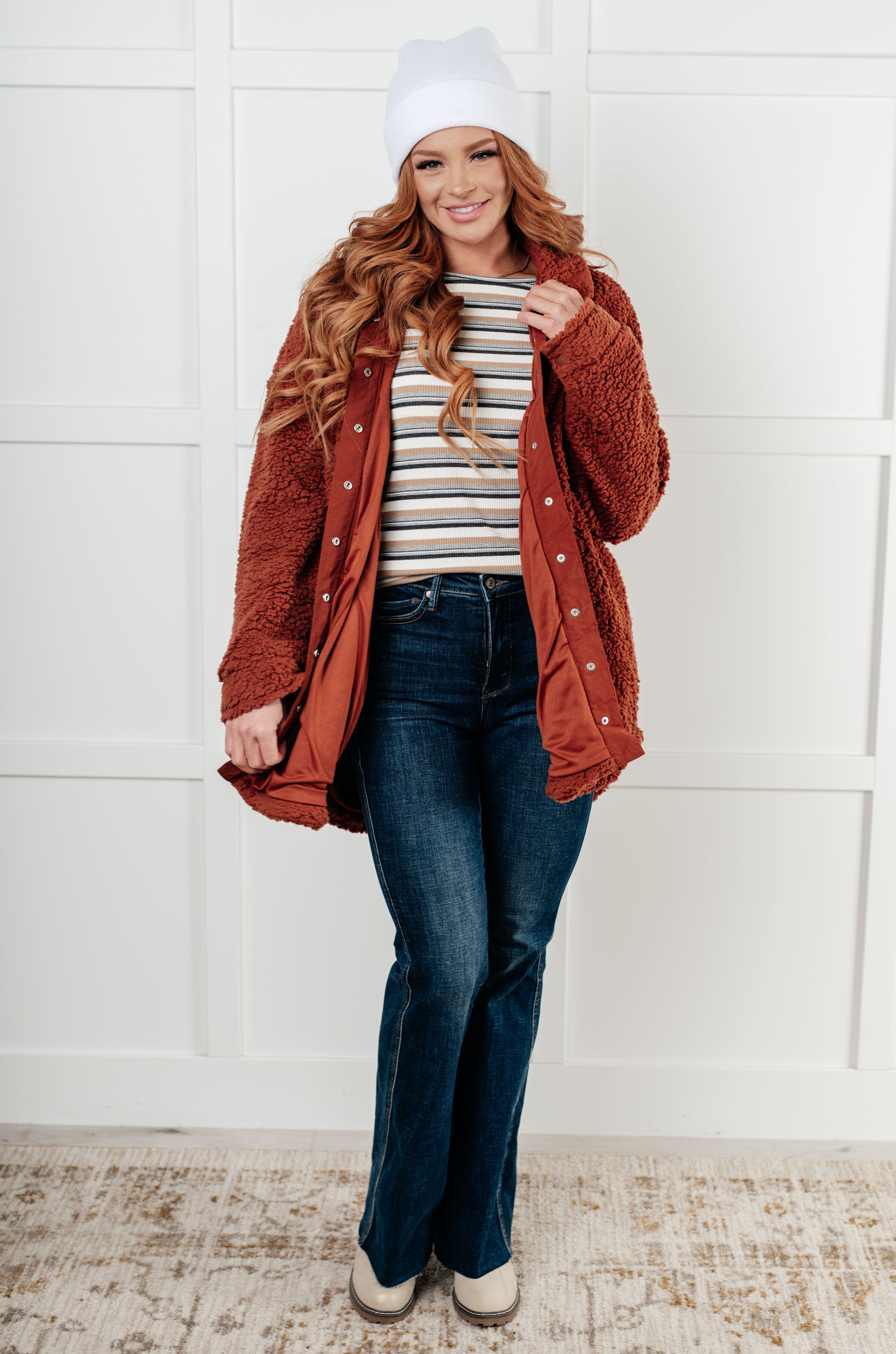 Growing Up Great Sherpa Jacket-Layers-Stay Foxy Boutique, Florissant, Missouri