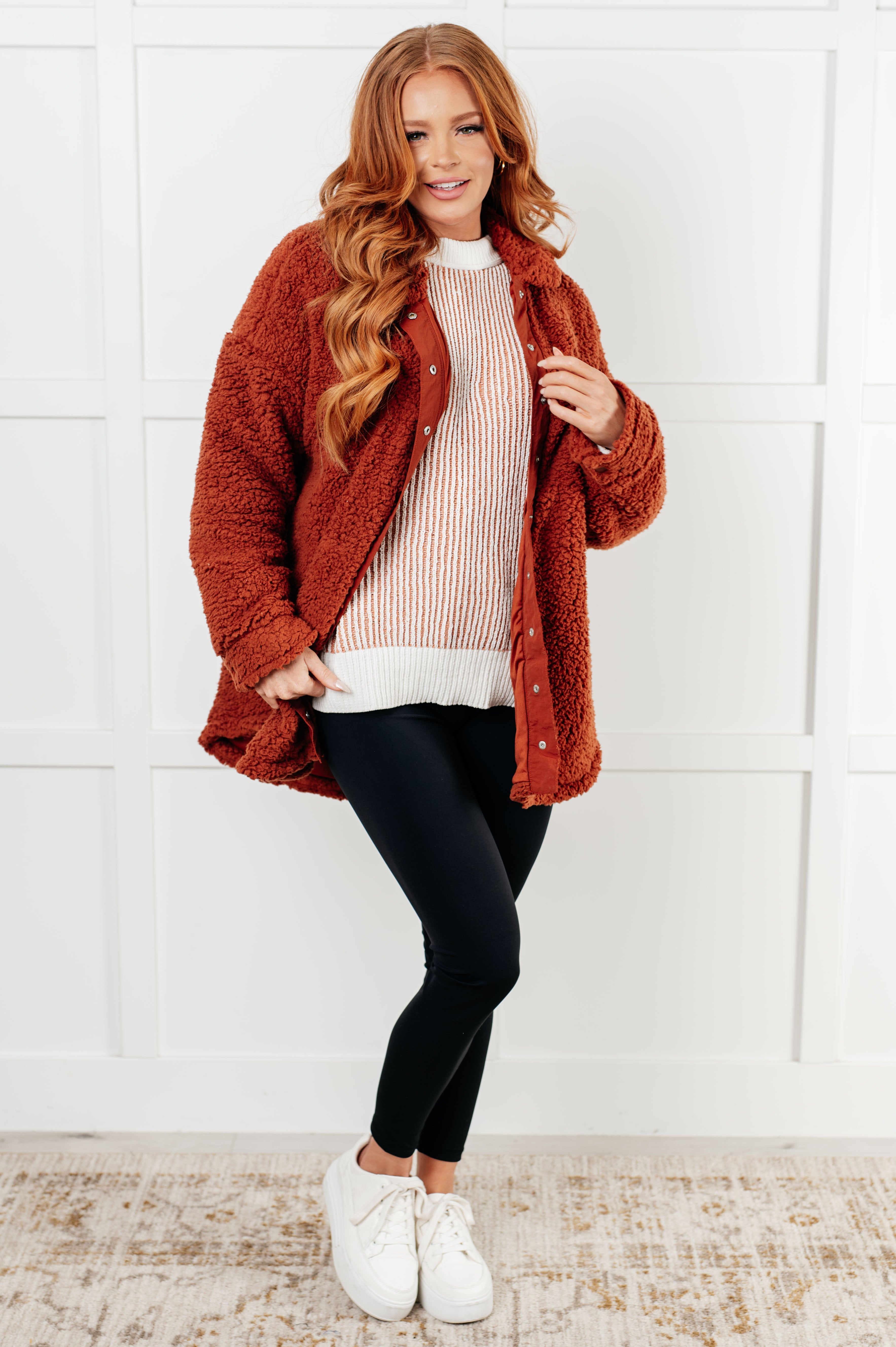 Growing Up Great Sherpa Jacket-Layers-Stay Foxy Boutique, Florissant, Missouri