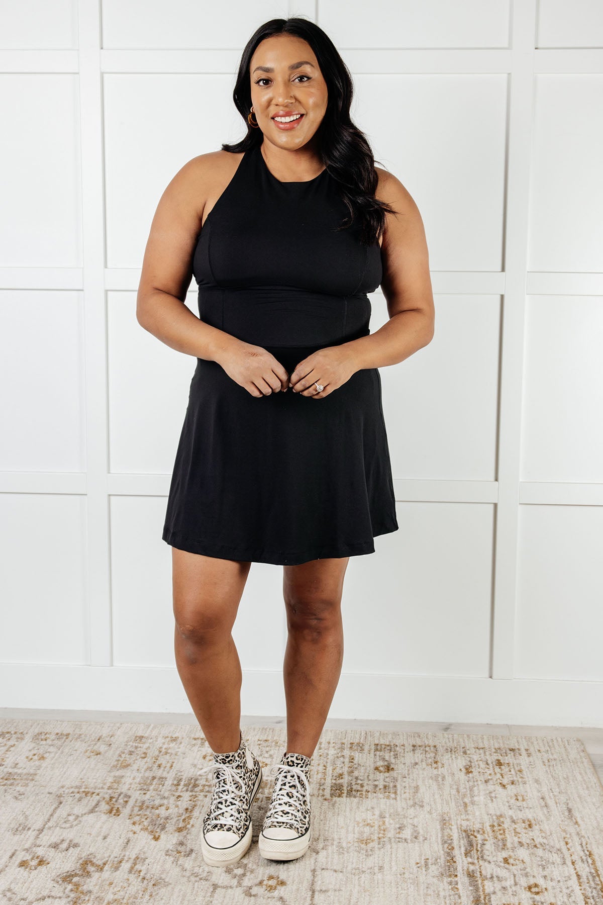 Gym and Tonic Butter Romper Dress in Black-Dresses-Stay Foxy Boutique, Florissant, Missouri