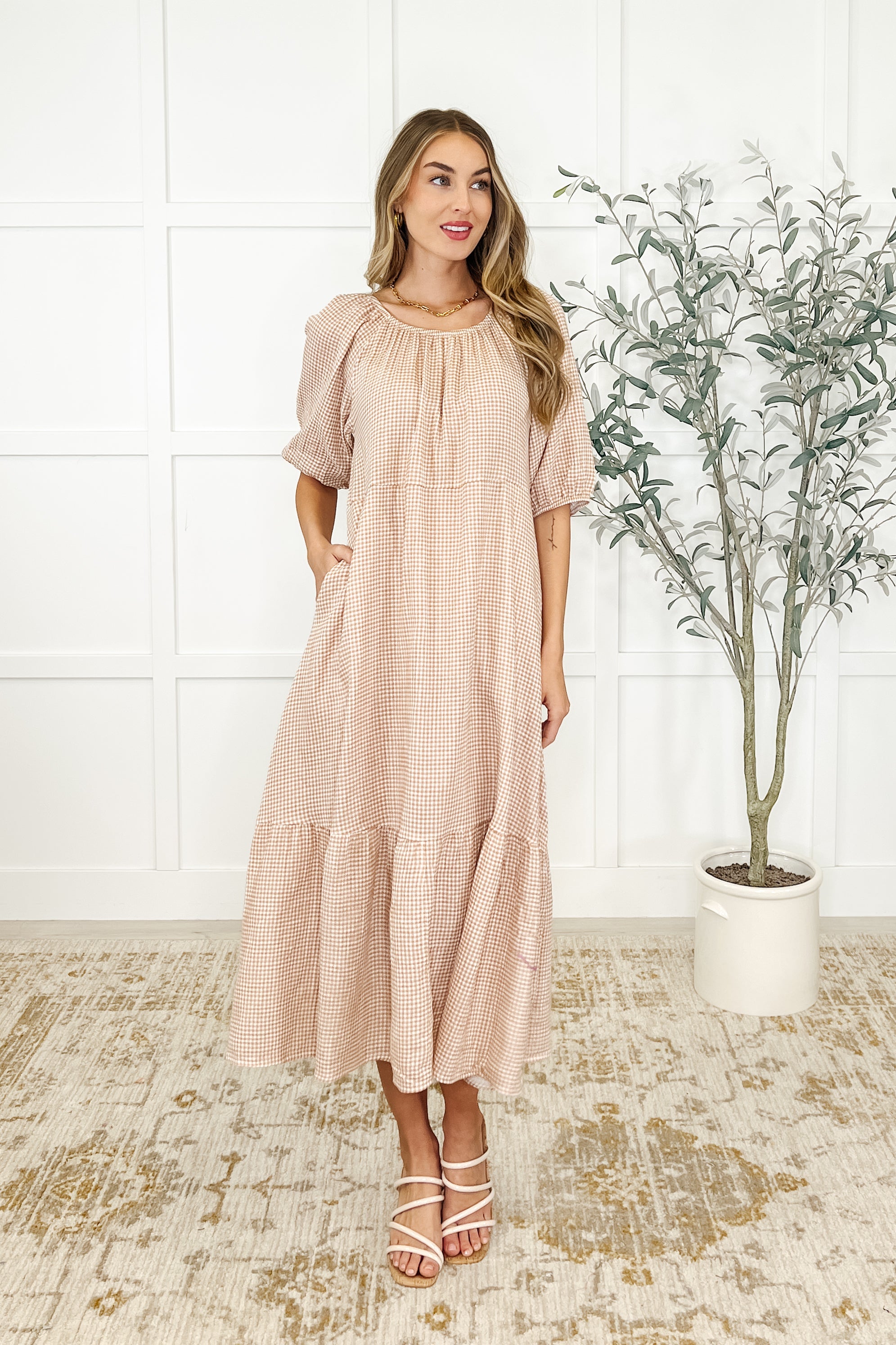 Hazel Dress in Toffee-Womens-Stay Foxy Boutique, Florissant, Missouri