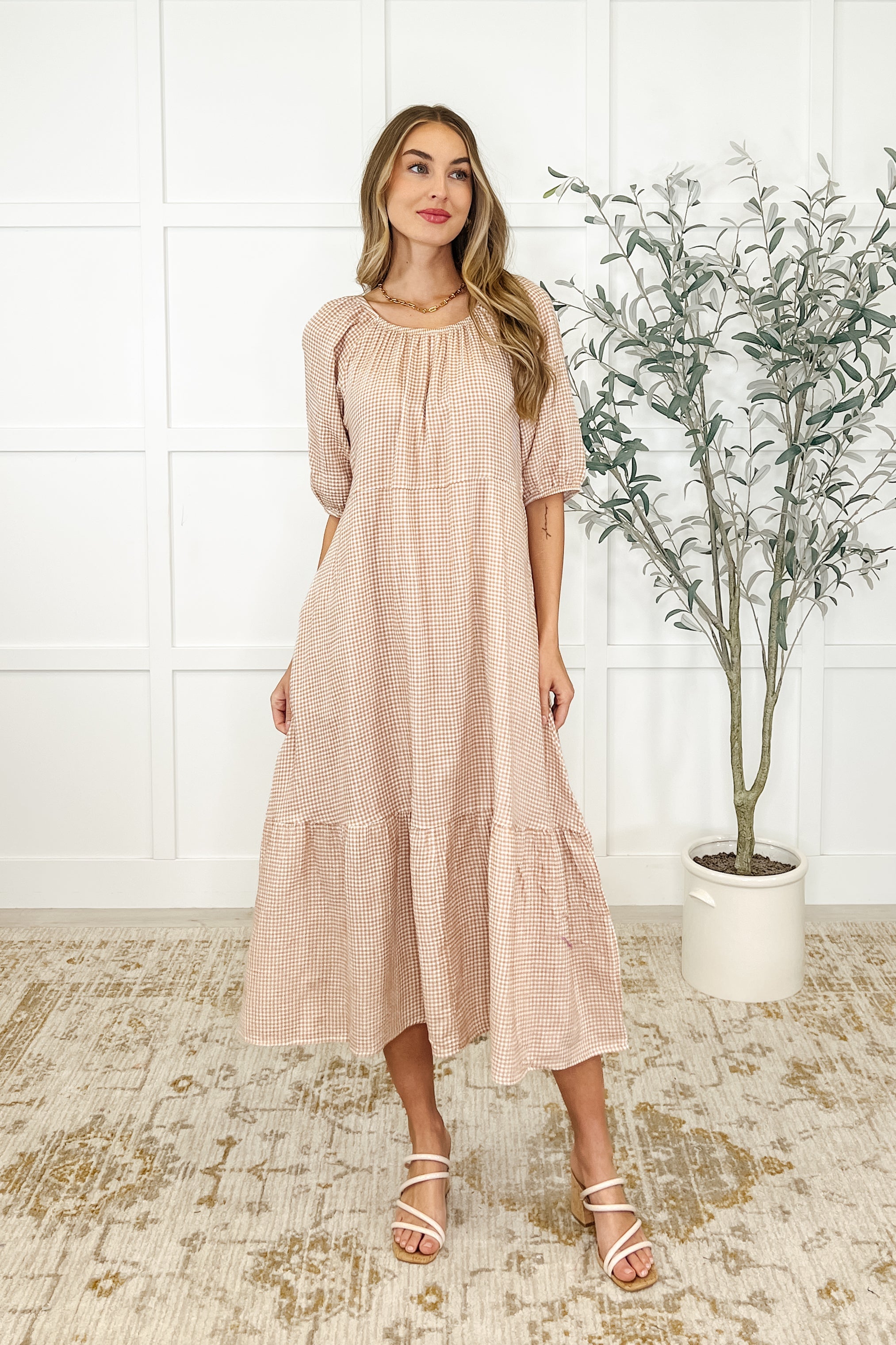 Hazel Dress in Toffee-Womens-Stay Foxy Boutique, Florissant, Missouri