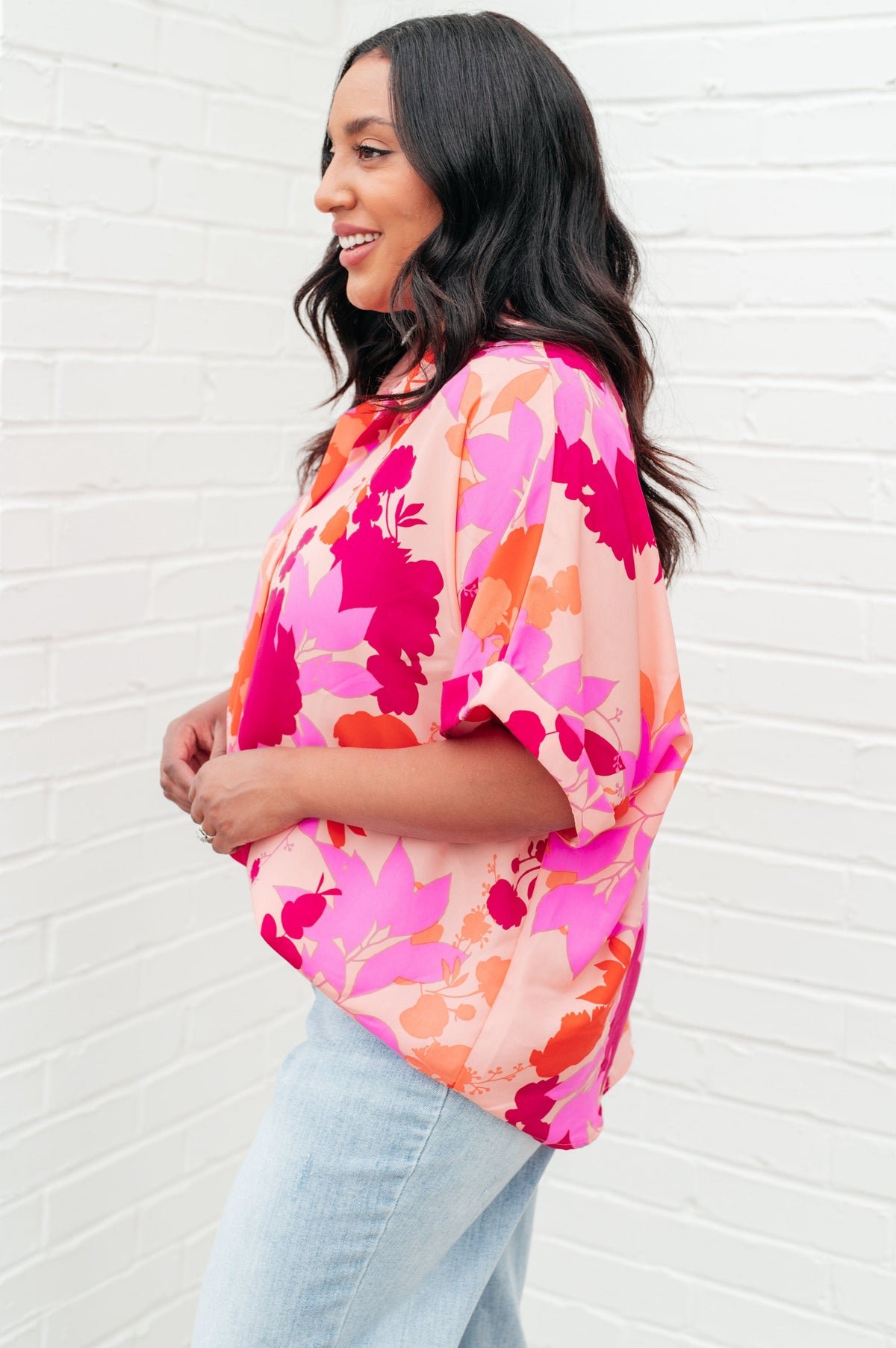 Hazy Cosmic Jive Relaxed Blouse-Tops-Stay Foxy Boutique, Florissant, Missouri