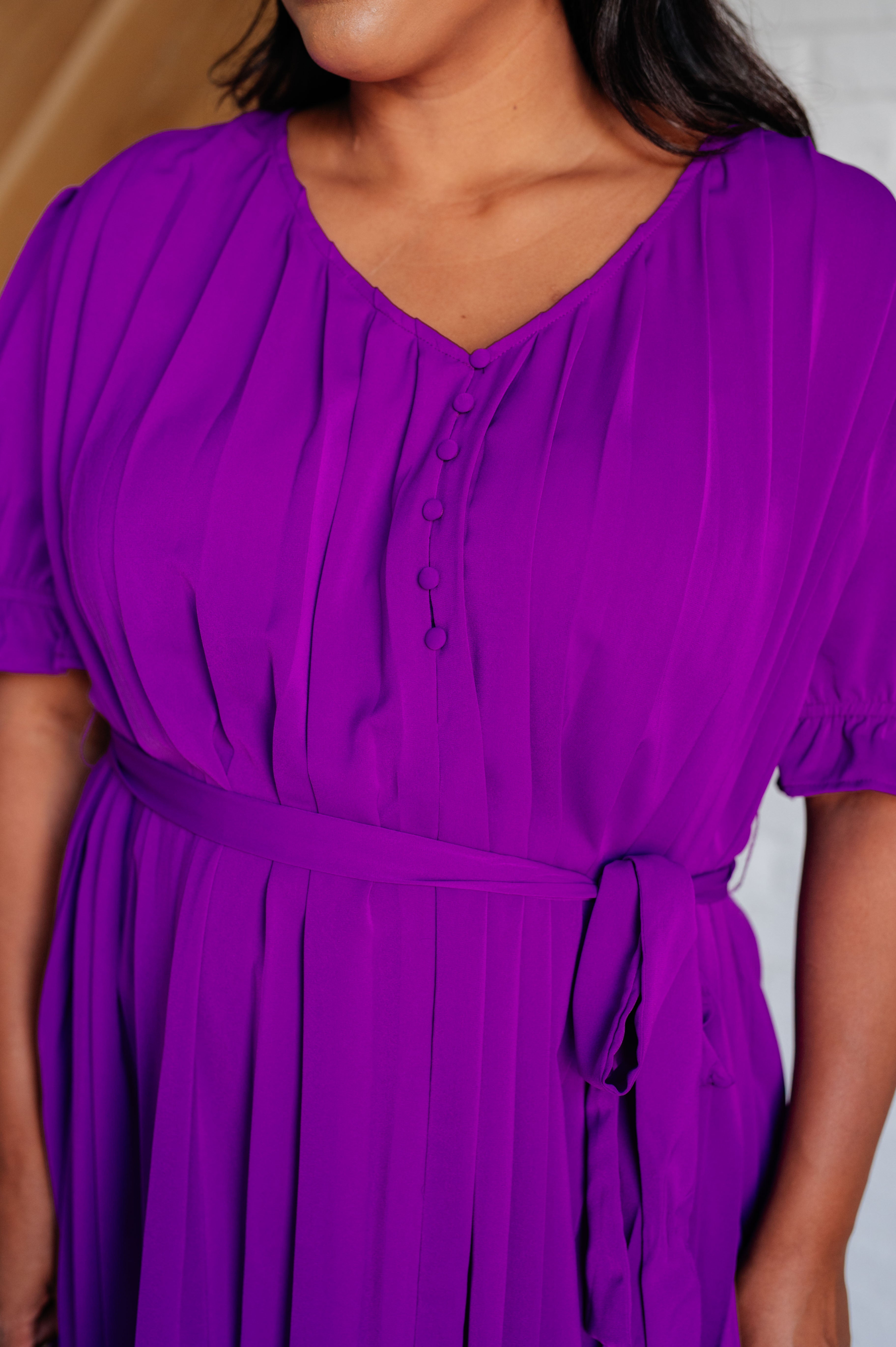 Hold And Squeeze Me Pleated Dress-Dresses-Stay Foxy Boutique, Florissant, Missouri