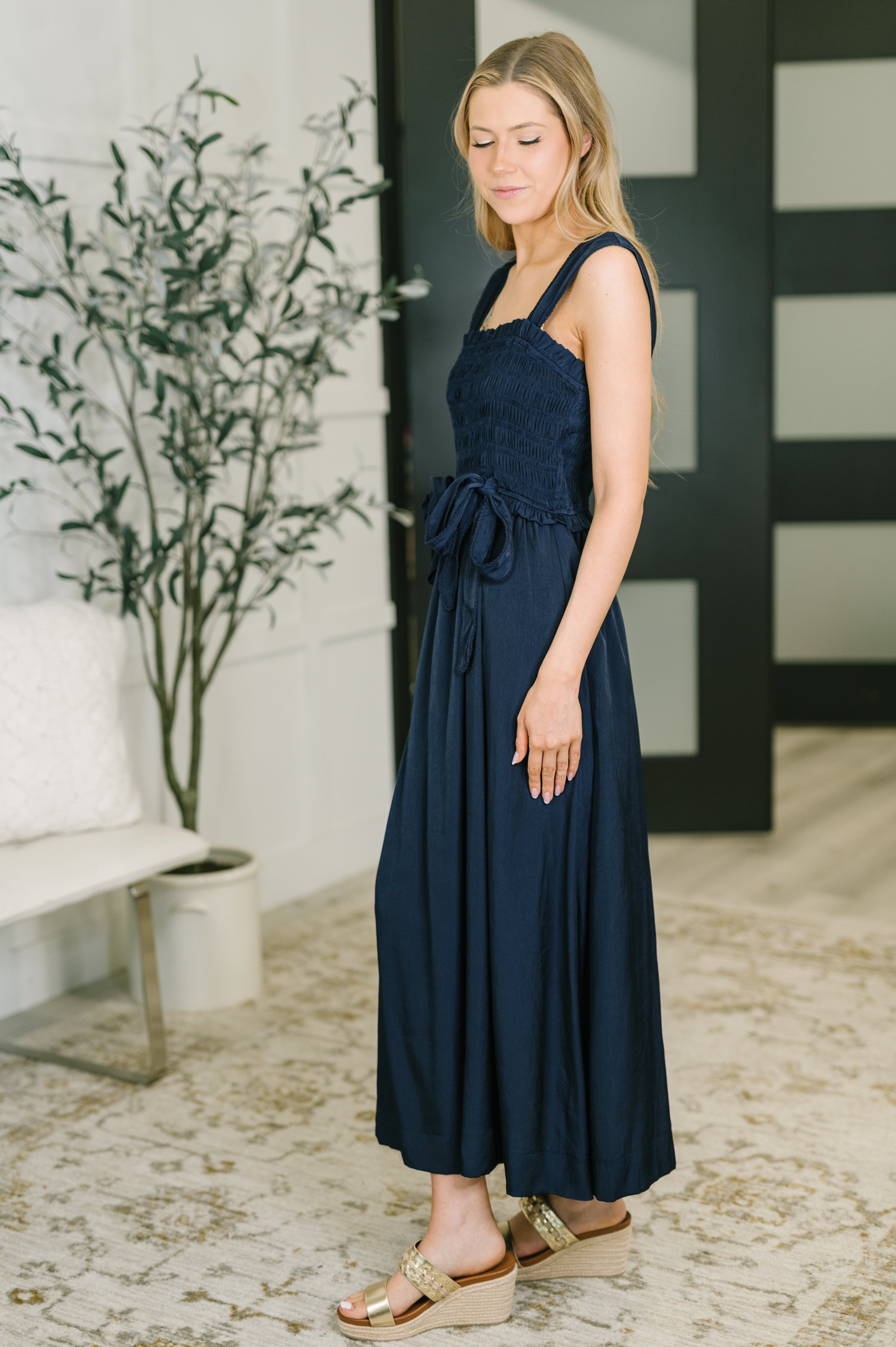 Hold Me Down Midi Dress in Navy-Womens-Stay Foxy Boutique, Florissant, Missouri