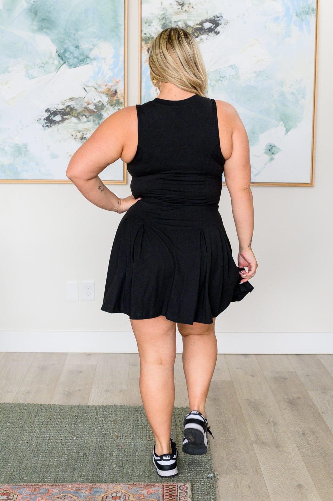 Hop, Skip and a Jump Dress and Shorts Set in Black-Dresses-Stay Foxy Boutique, Florissant, Missouri