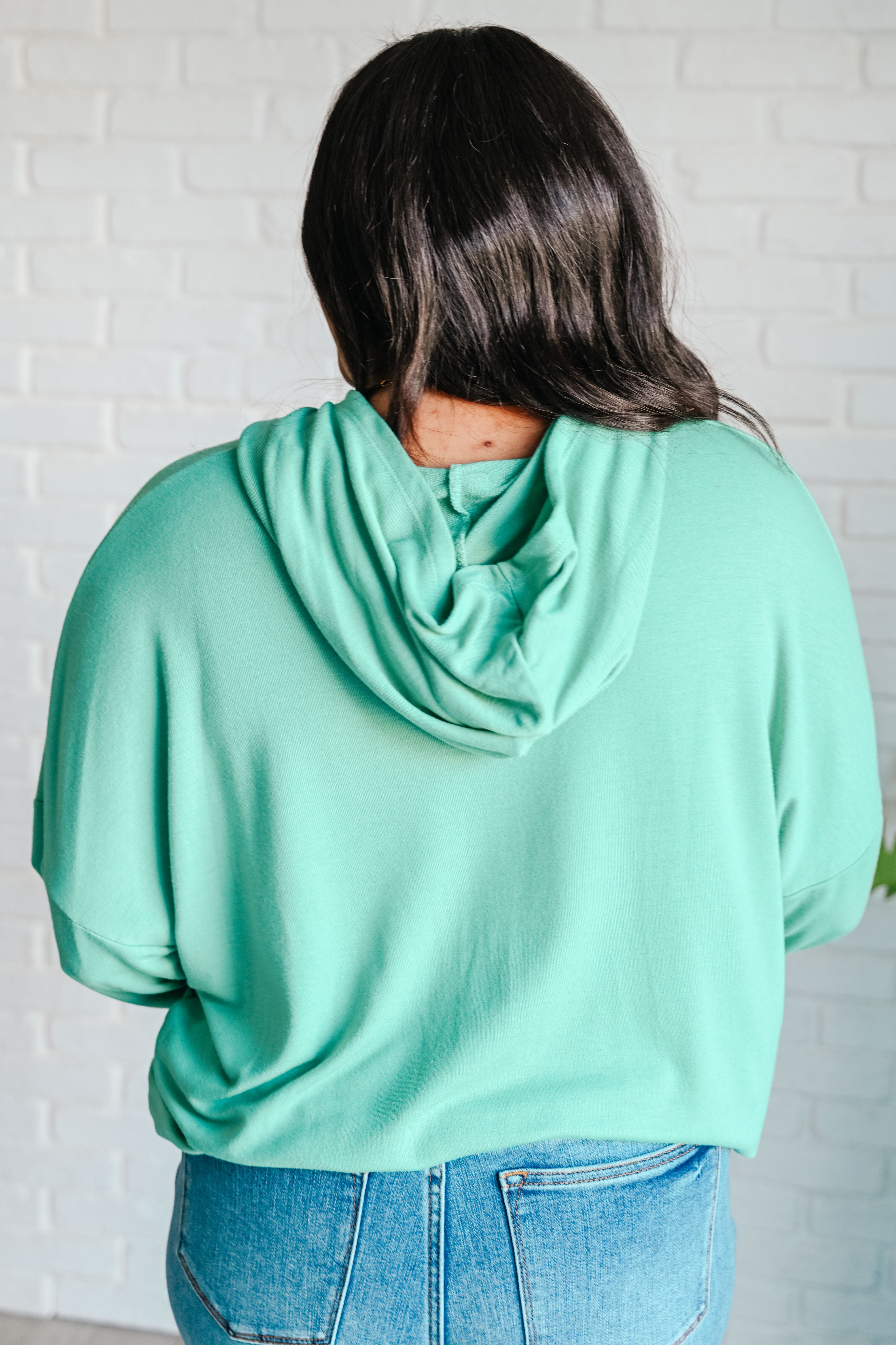 I Am the City Hooded Pullover in Mint-Tops-Stay Foxy Boutique, Florissant, Missouri