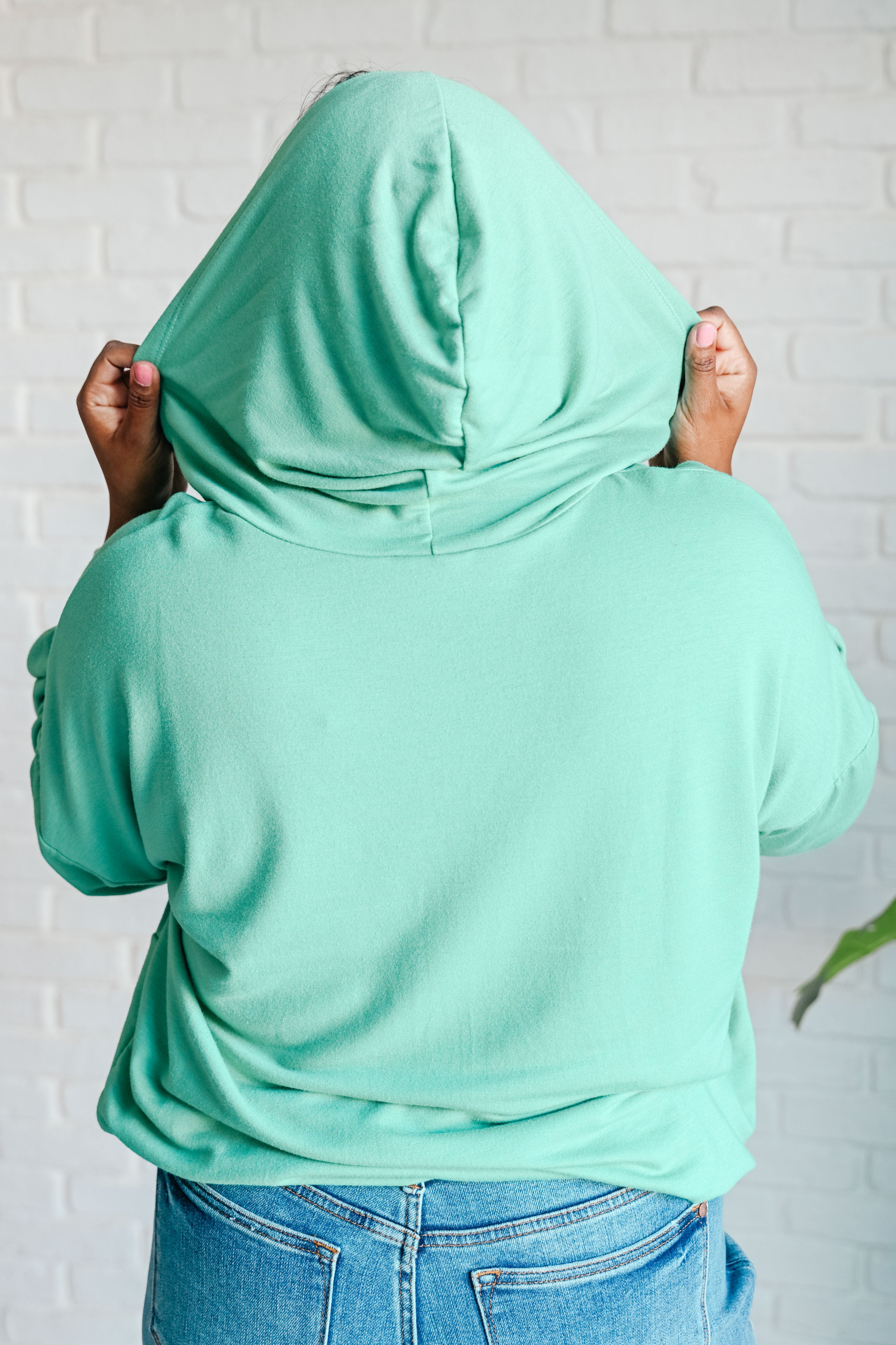 I Am the City Hooded Pullover in Mint-Tops-Stay Foxy Boutique, Florissant, Missouri