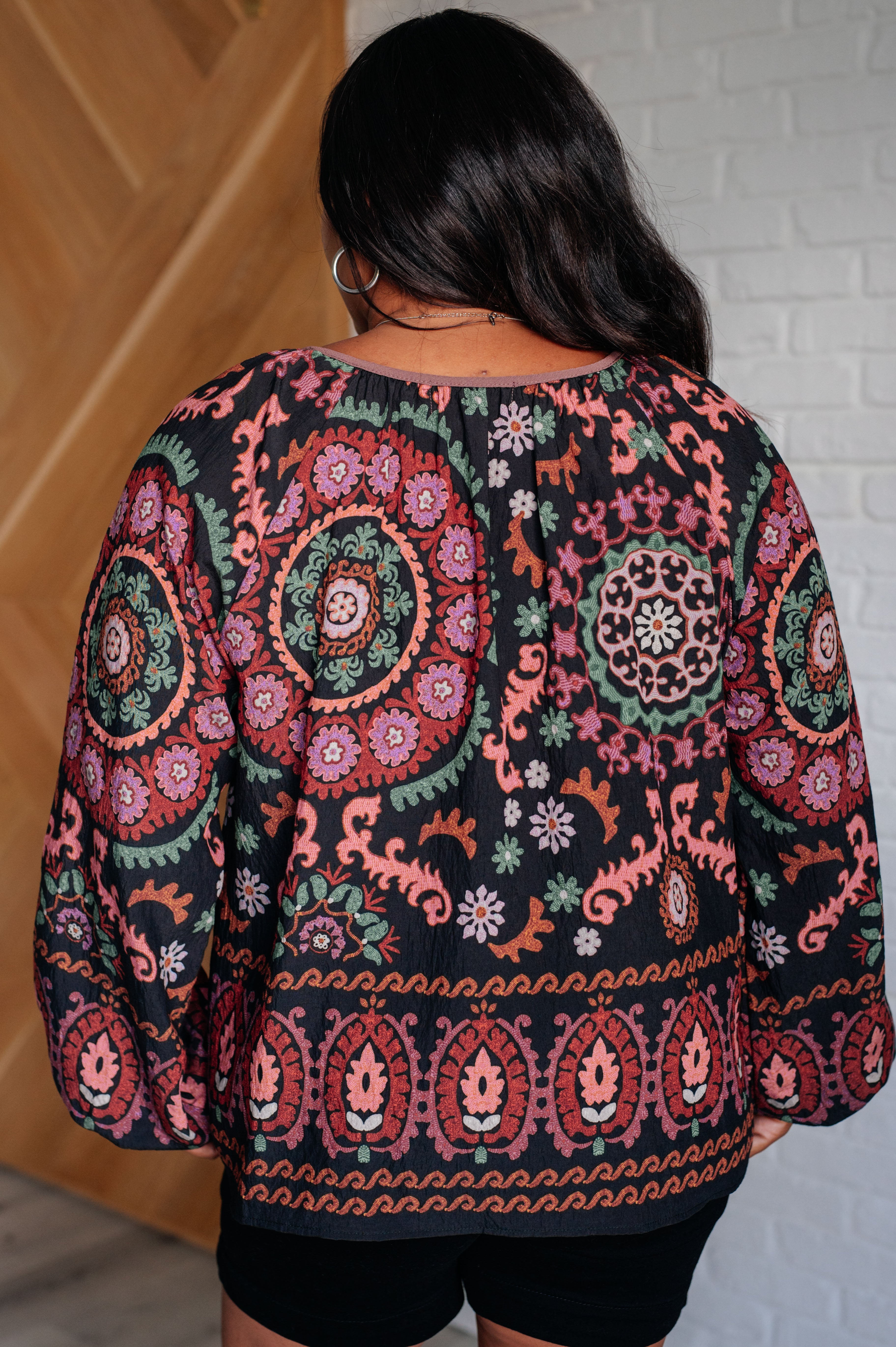 I Feel That Peasant Blouse-Blouses-Stay Foxy Boutique, Florissant, Missouri