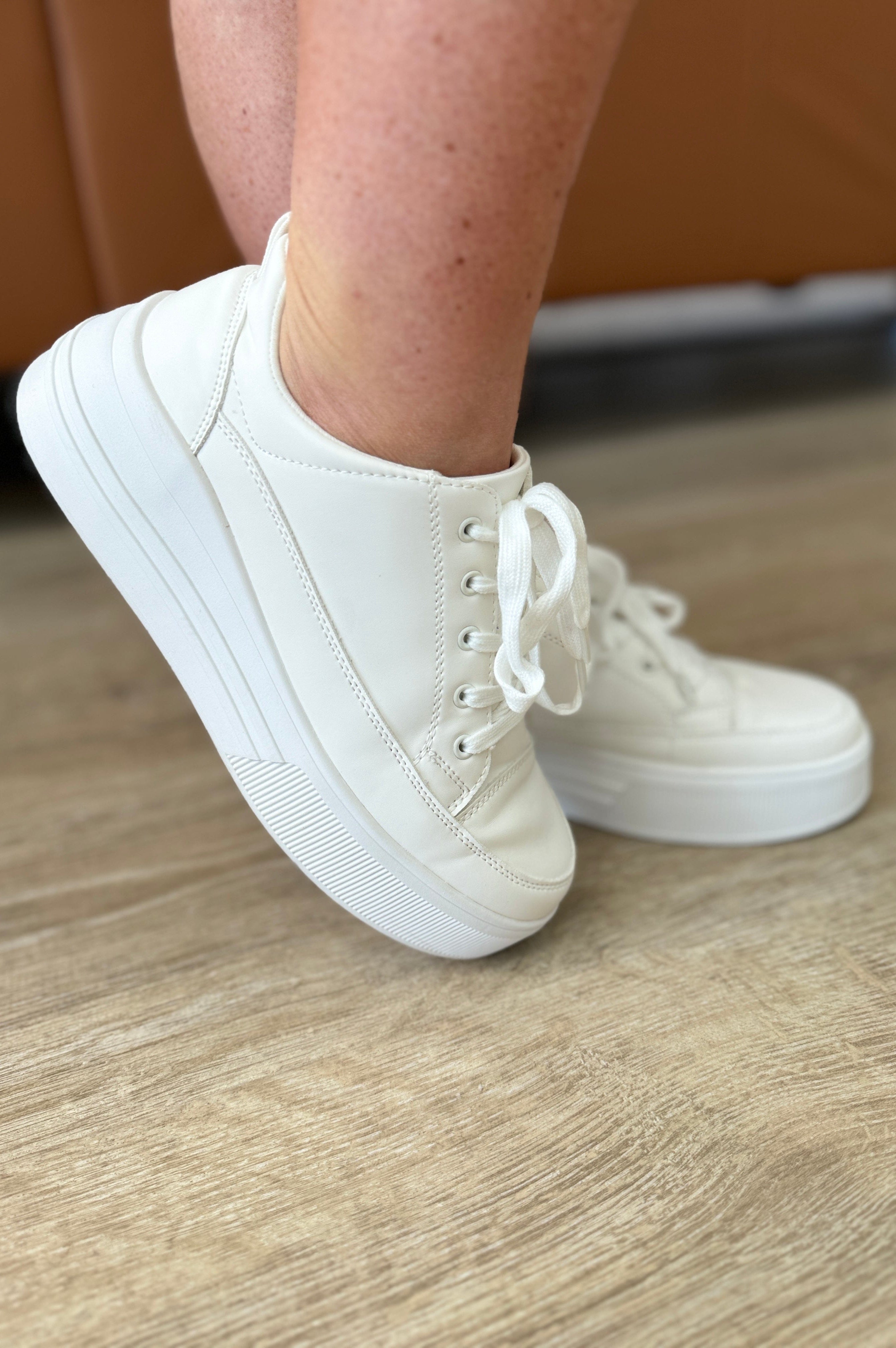 Take You Anywhere Sneakers in White-Womens-Stay Foxy Boutique, Florissant, Missouri