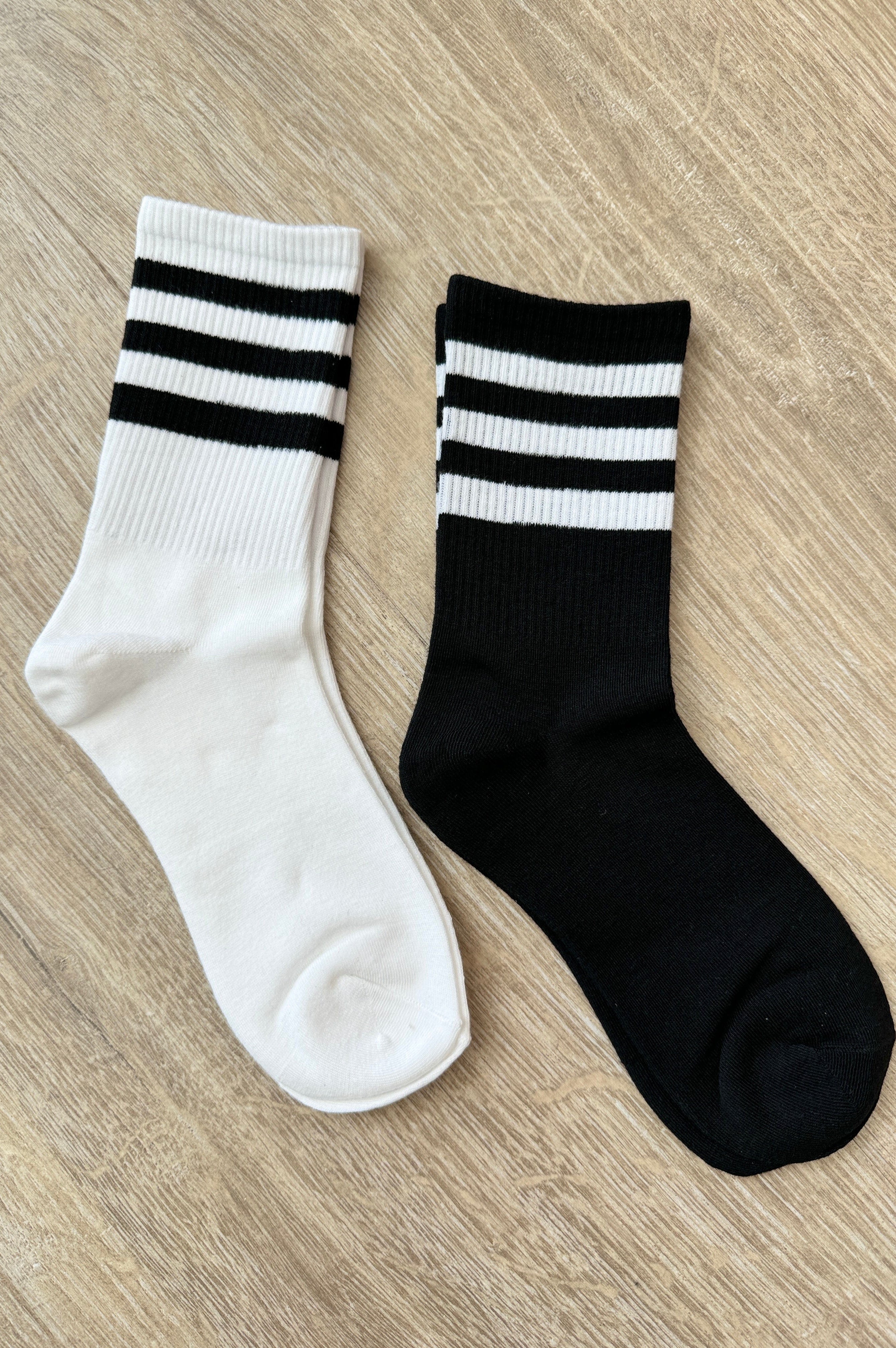 Who Let the Dogs Out Tube Socks in Black and White-Womens-Stay Foxy Boutique, Florissant, Missouri