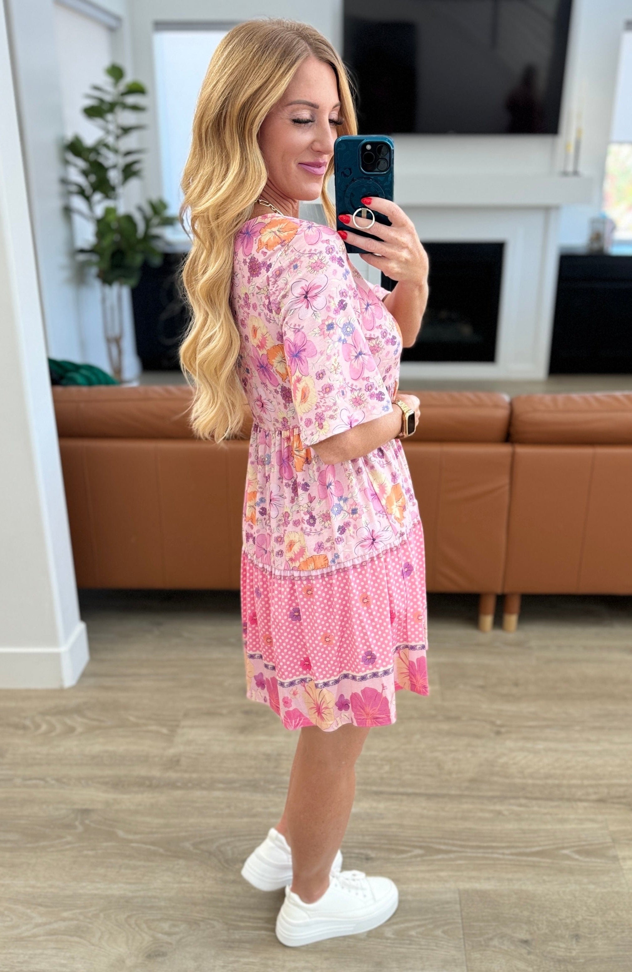 Sounds Perfect Mixed Print Dress-Dresses-Stay Foxy Boutique, Florissant, Missouri