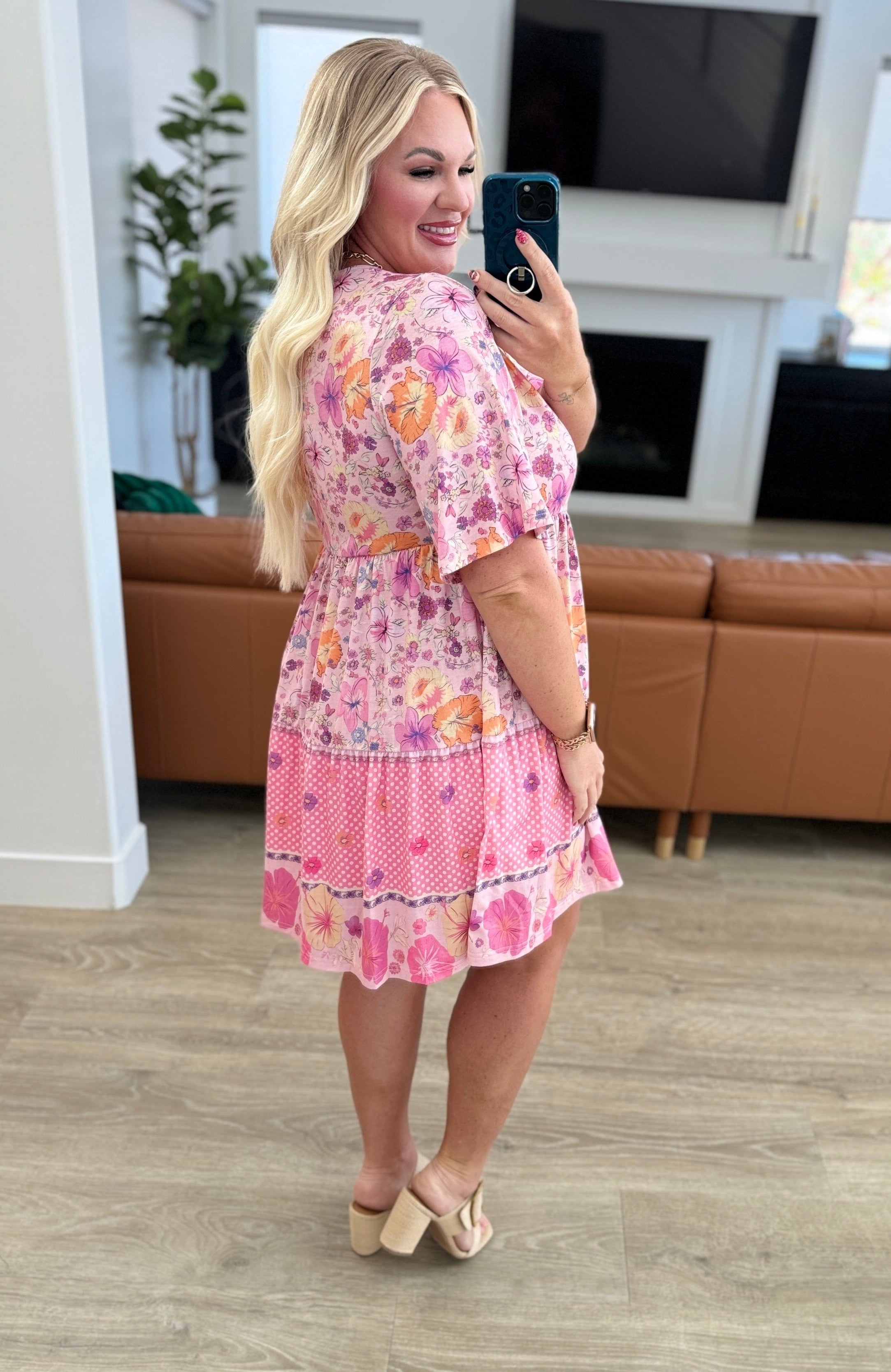 Sounds Perfect Mixed Print Dress-Dresses-Stay Foxy Boutique, Florissant, Missouri