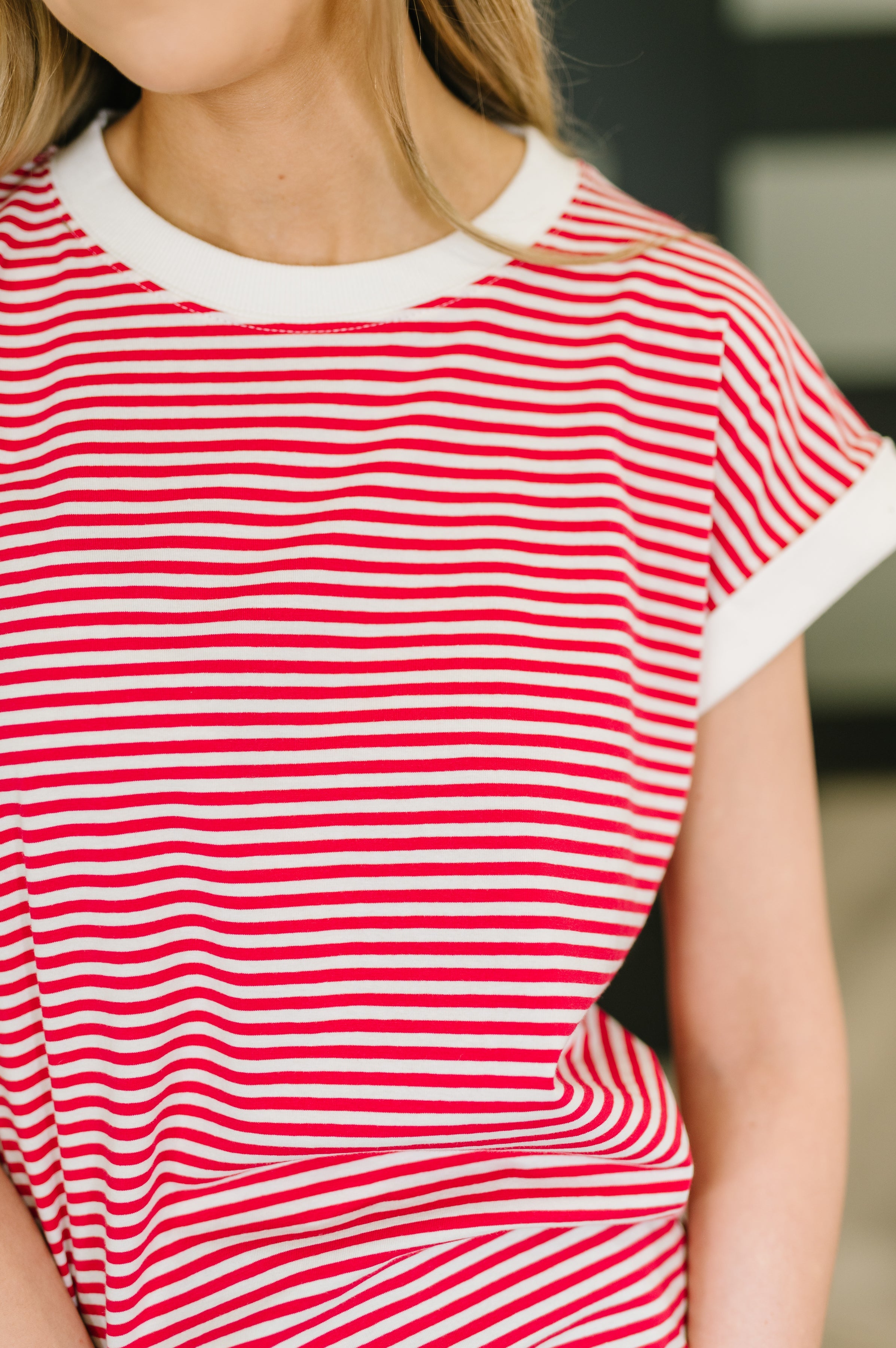 I Wouldn't Mind Short Sleeve Top in Ruby-Womens-Stay Foxy Boutique, Florissant, Missouri