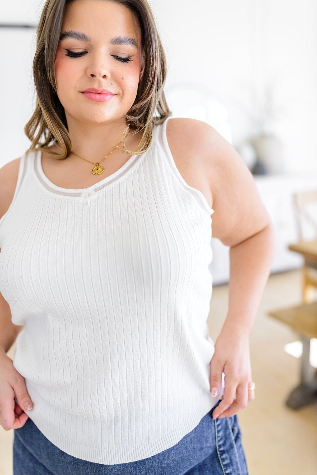 I've found Paris-dise Tank In White-Tops-Stay Foxy Boutique, Florissant, Missouri