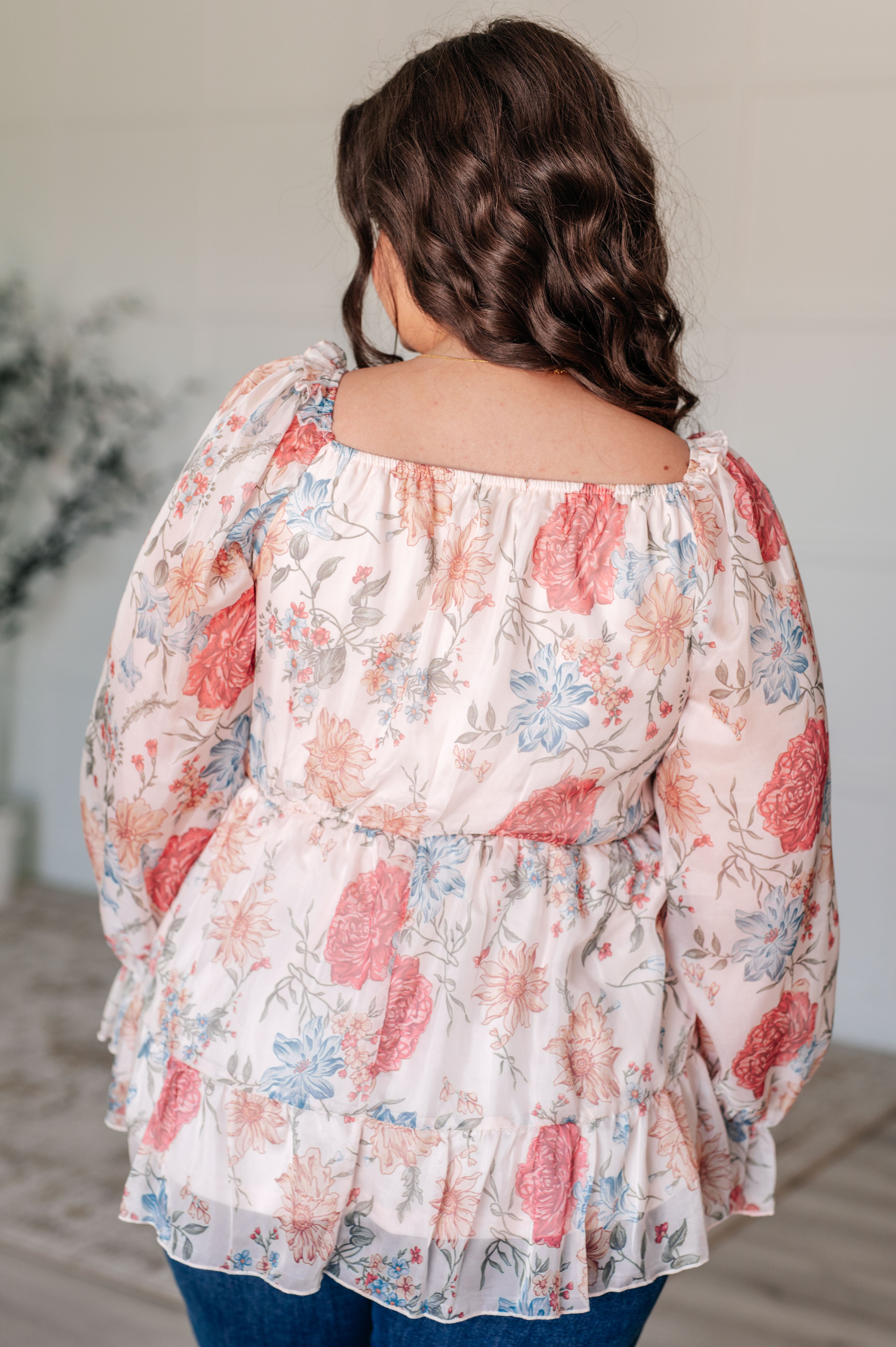 Inner Wisdom Square Neck Blouse-Tops-Stay Foxy Boutique, Florissant, Missouri
