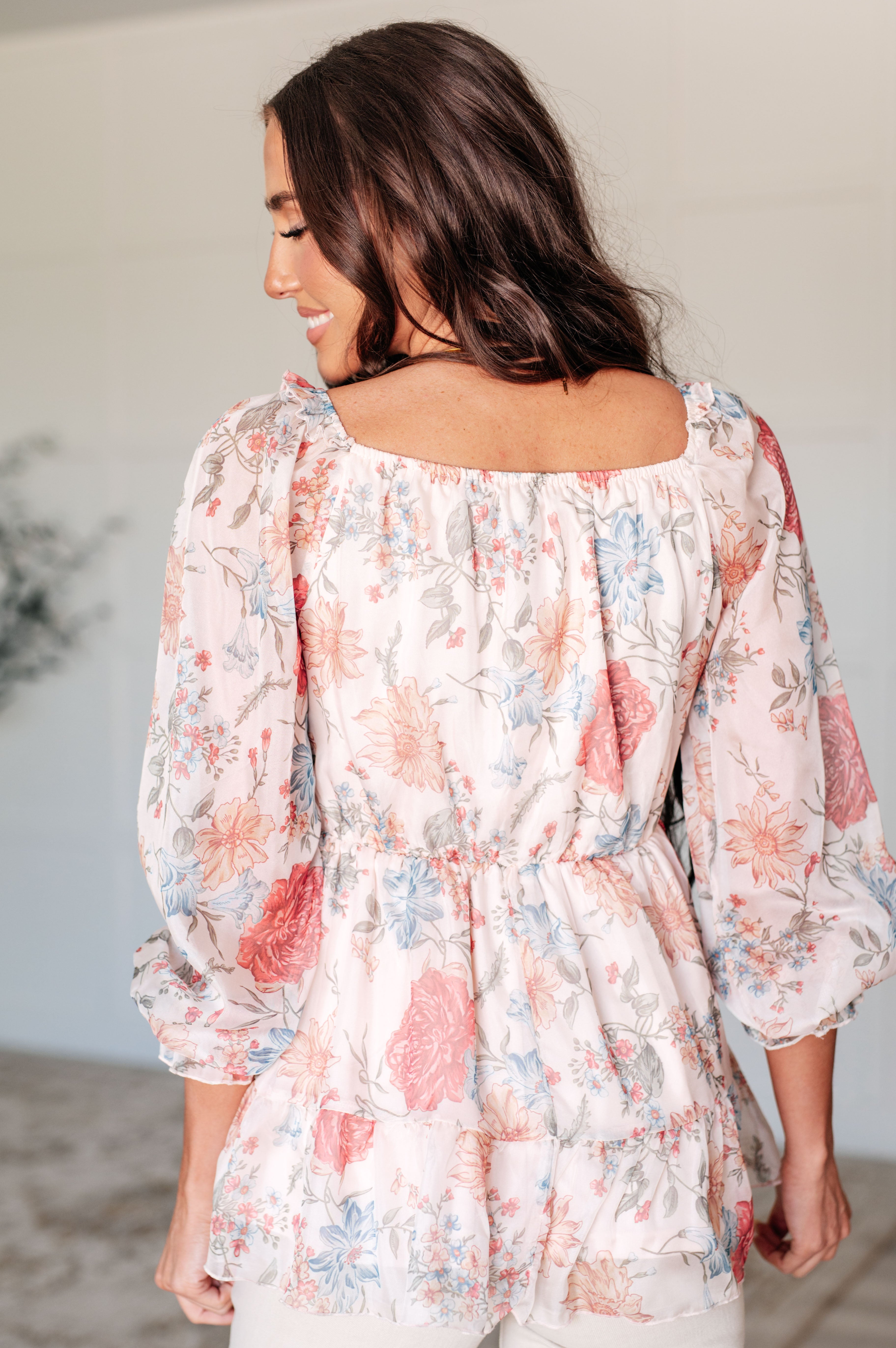 Inner Wisdom Square Neck Blouse-Tops-Stay Foxy Boutique, Florissant, Missouri