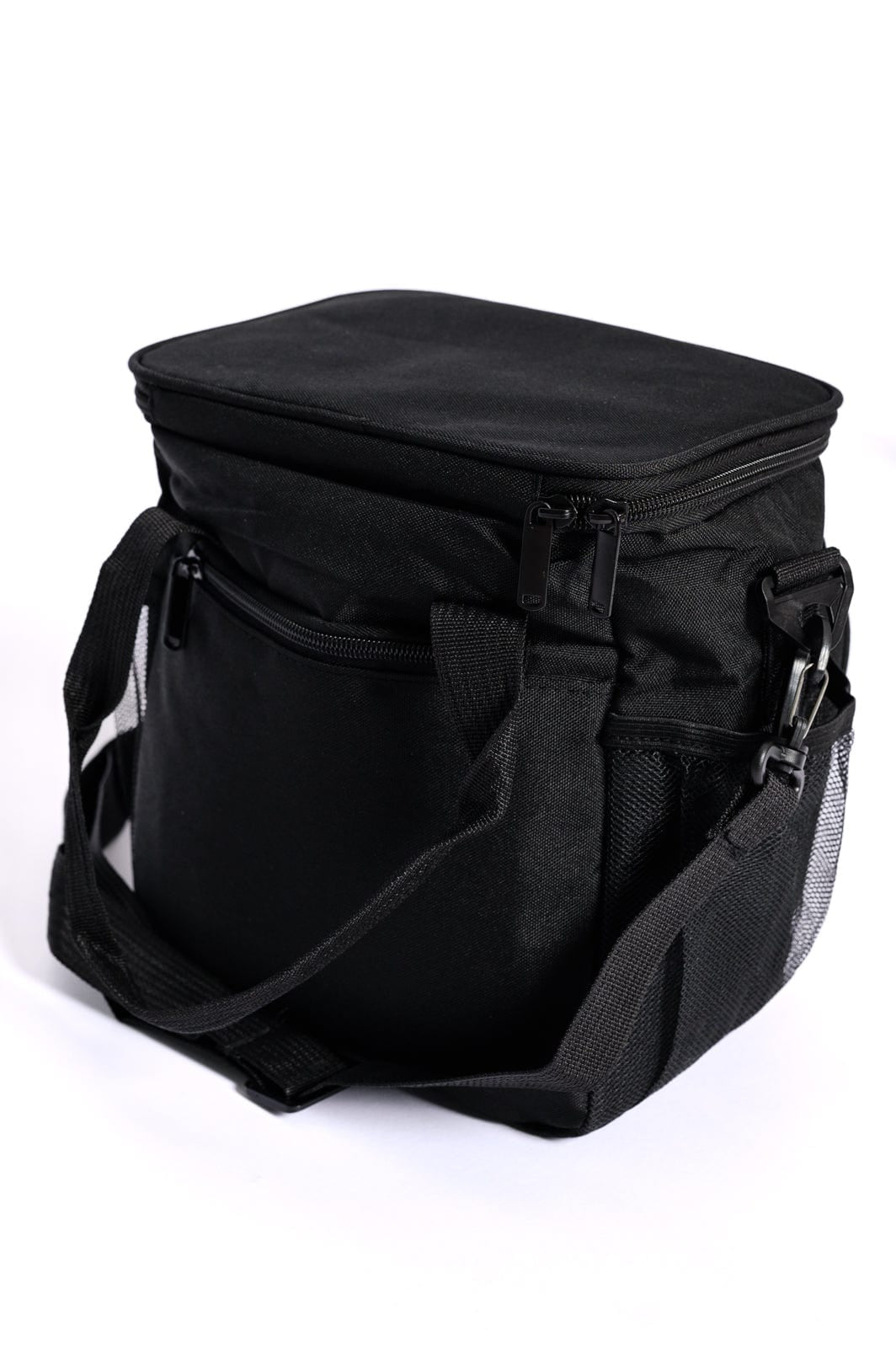 Insulated Checked Tote in Black-Accessories-Stay Foxy Boutique, Florissant, Missouri