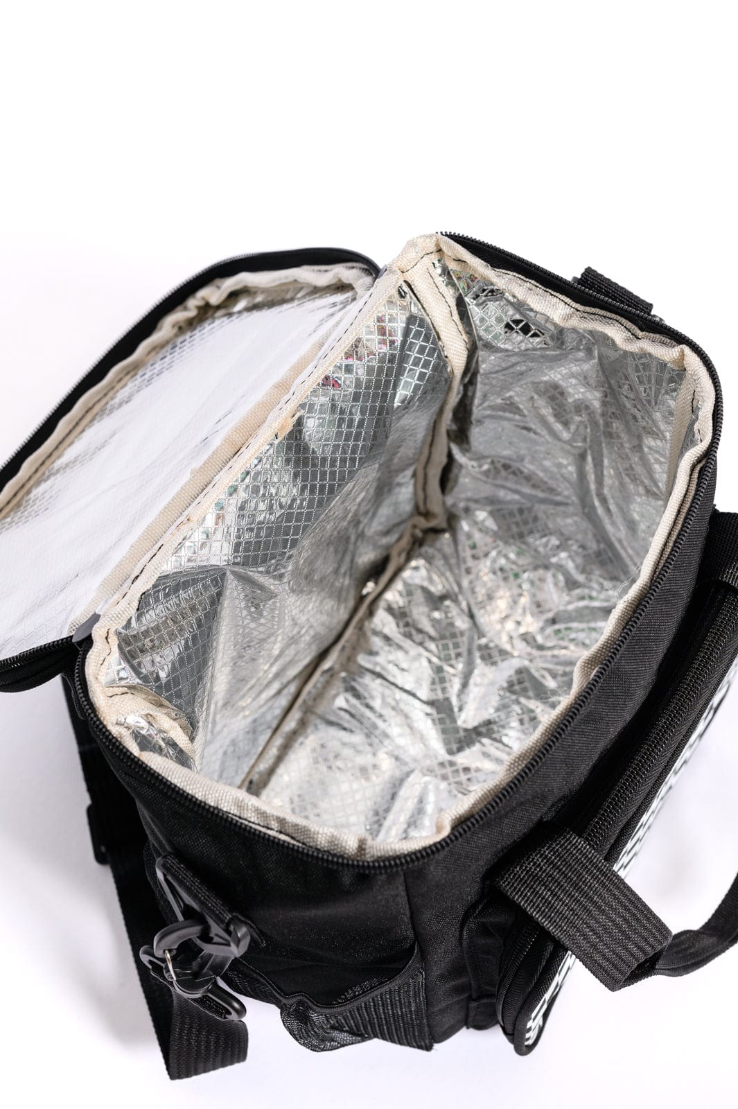 Insulated Checked Tote in Black-Accessories-Stay Foxy Boutique, Florissant, Missouri