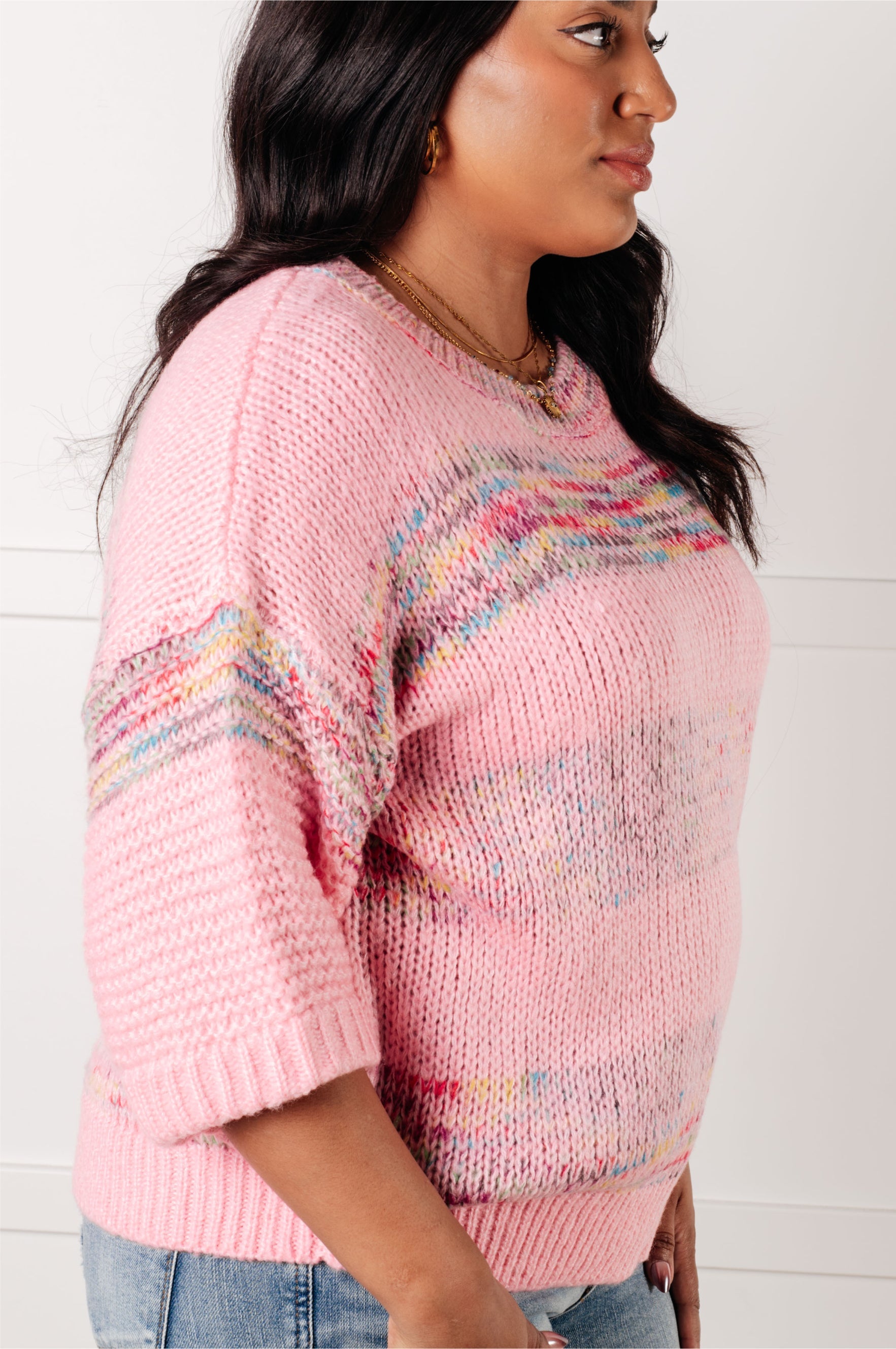 In the Cards Striped Sweater-Tops-Stay Foxy Boutique, Florissant, Missouri