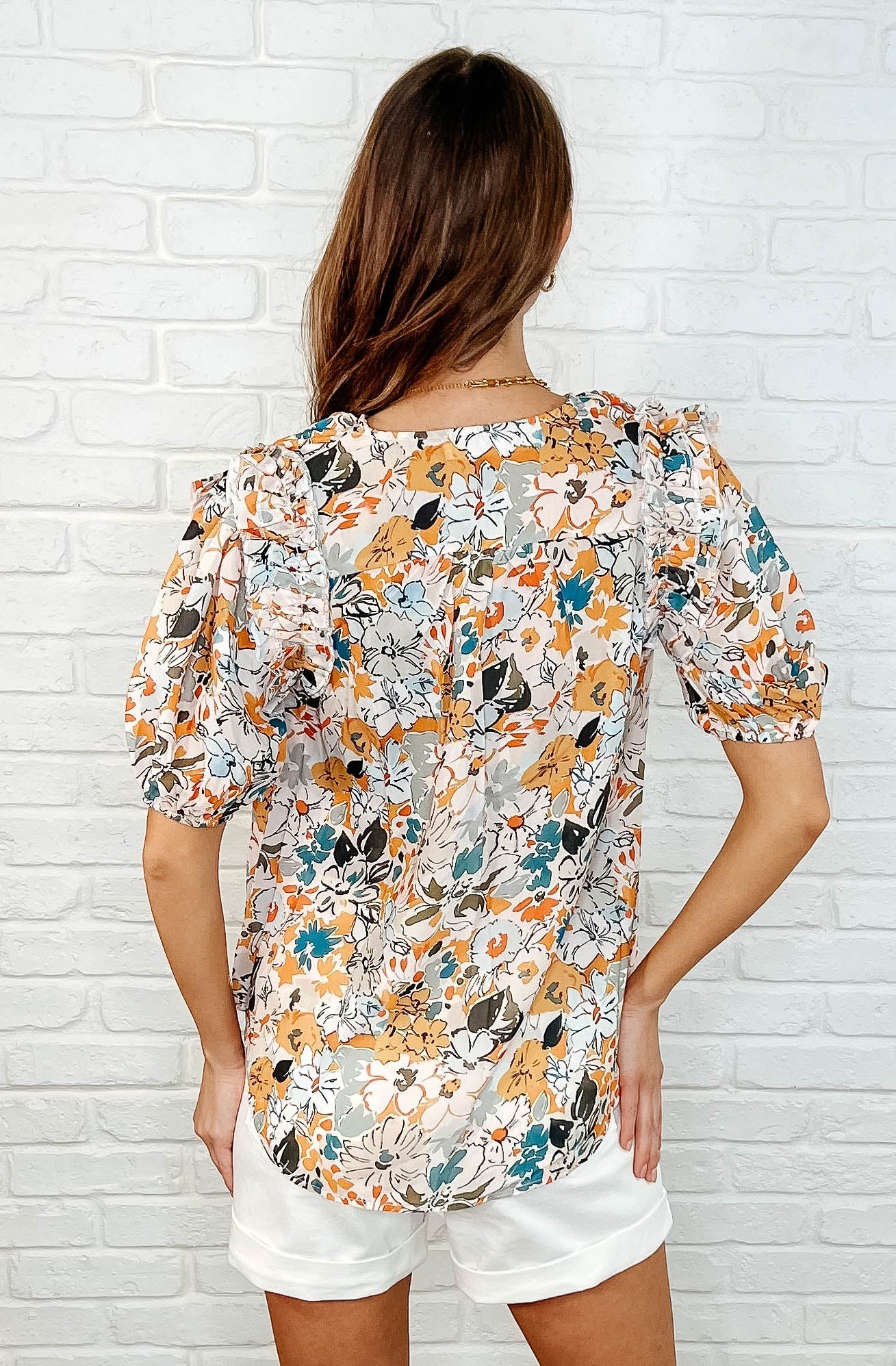 It's Intuitive Floral Blouse-Blouses-Stay Foxy Boutique, Florissant, Missouri