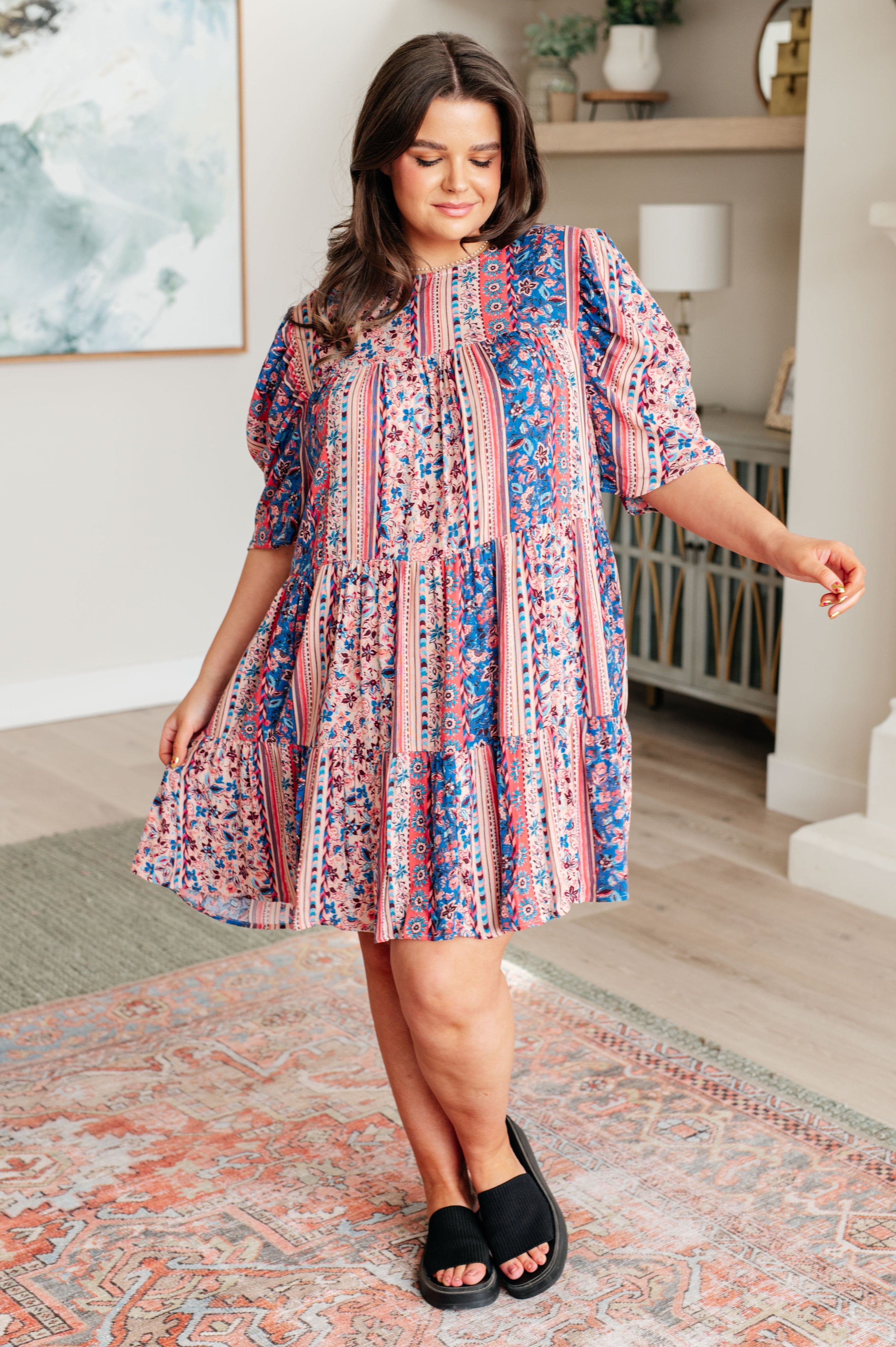 It's a Delicacy Tiered Dress-Dresses-Stay Foxy Boutique, Florissant, Missouri