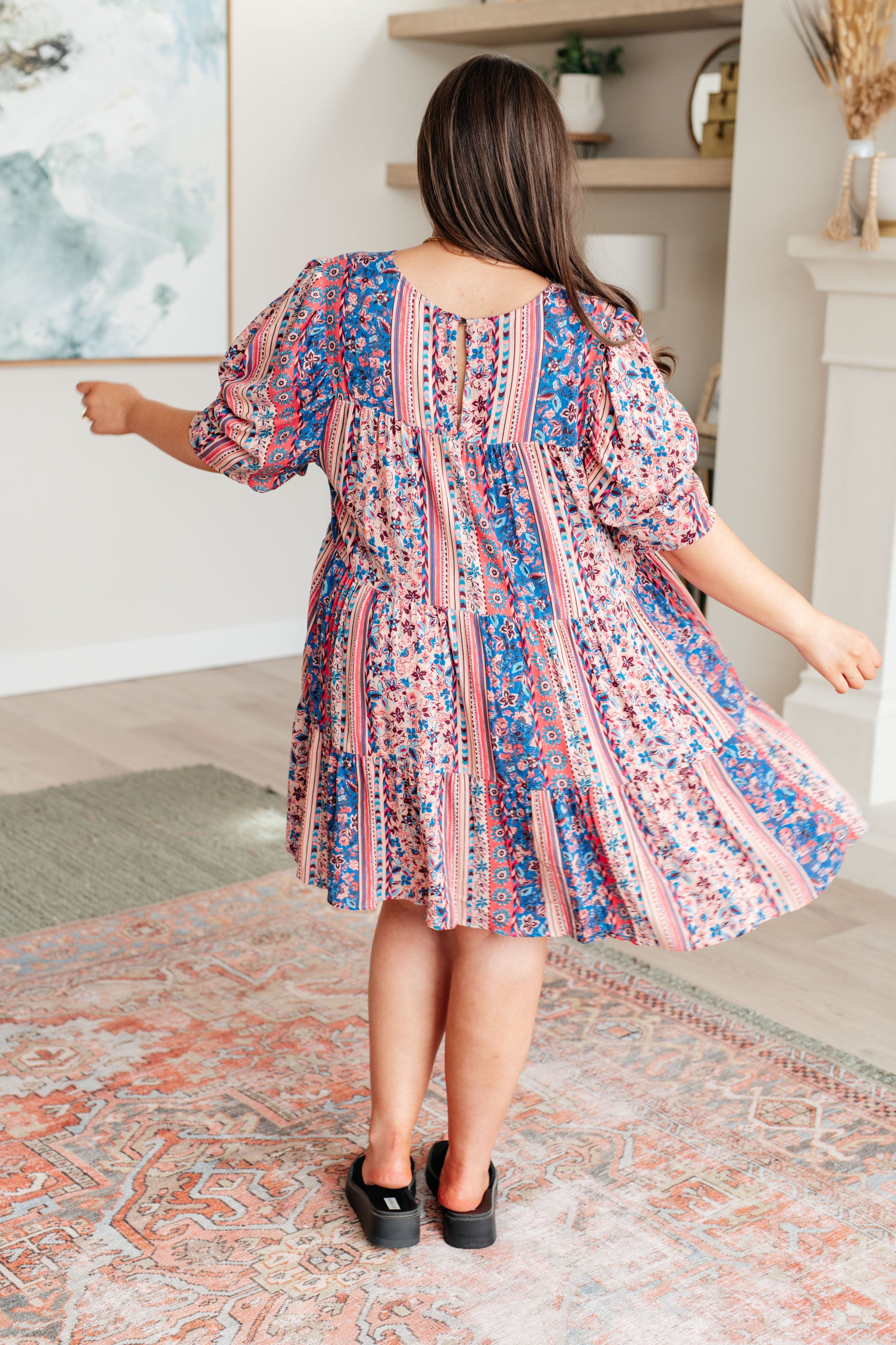 It's a Delicacy Tiered Dress-Dresses-Stay Foxy Boutique, Florissant, Missouri