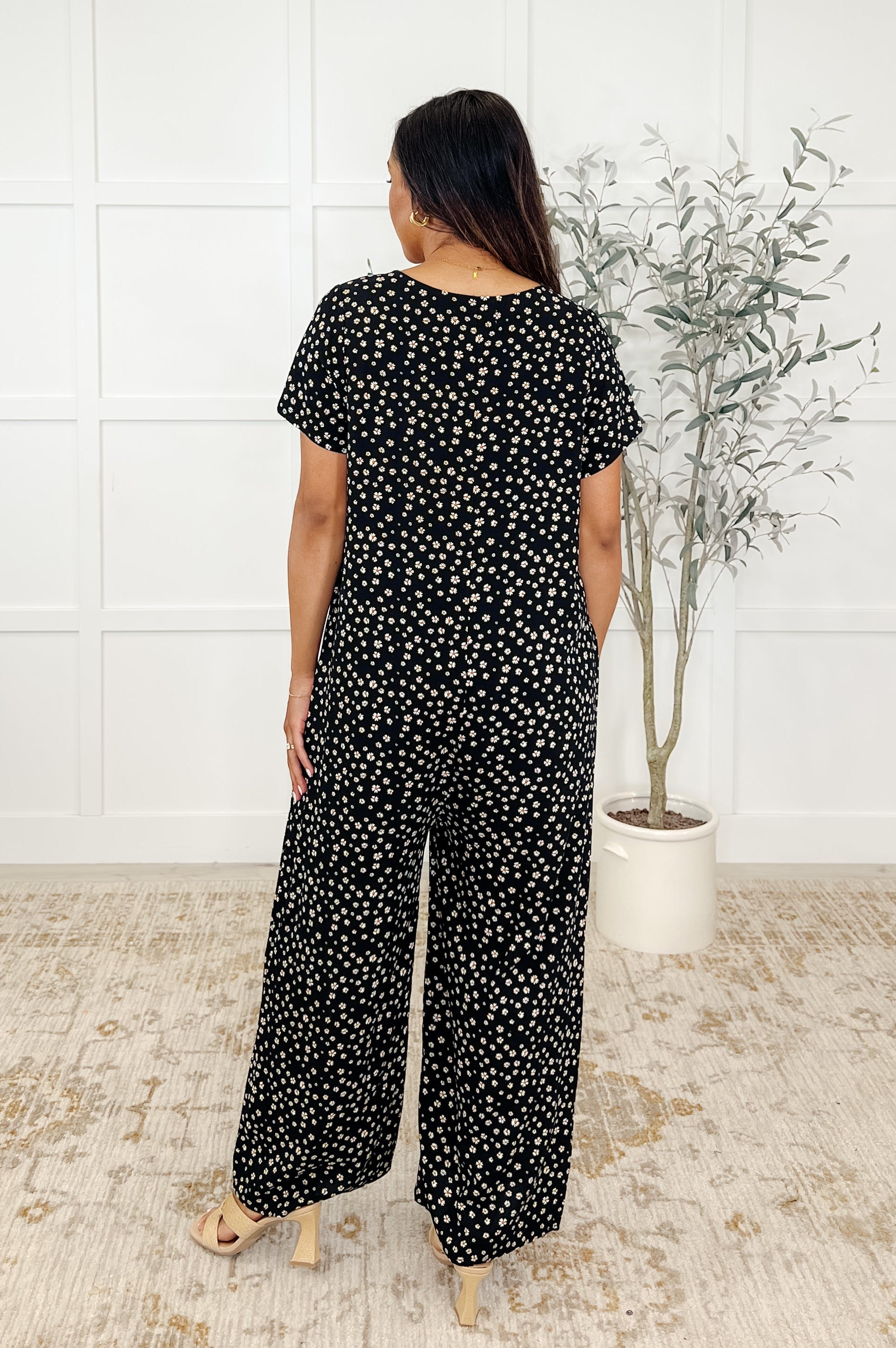 Jasmine Jumpsuit Blossoms-Womens-Stay Foxy Boutique, Florissant, Missouri