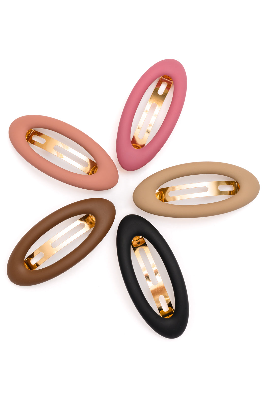 Jumbo Oval Hair Clips Set of 5-Accessories-Stay Foxy Boutique, Florissant, Missouri
