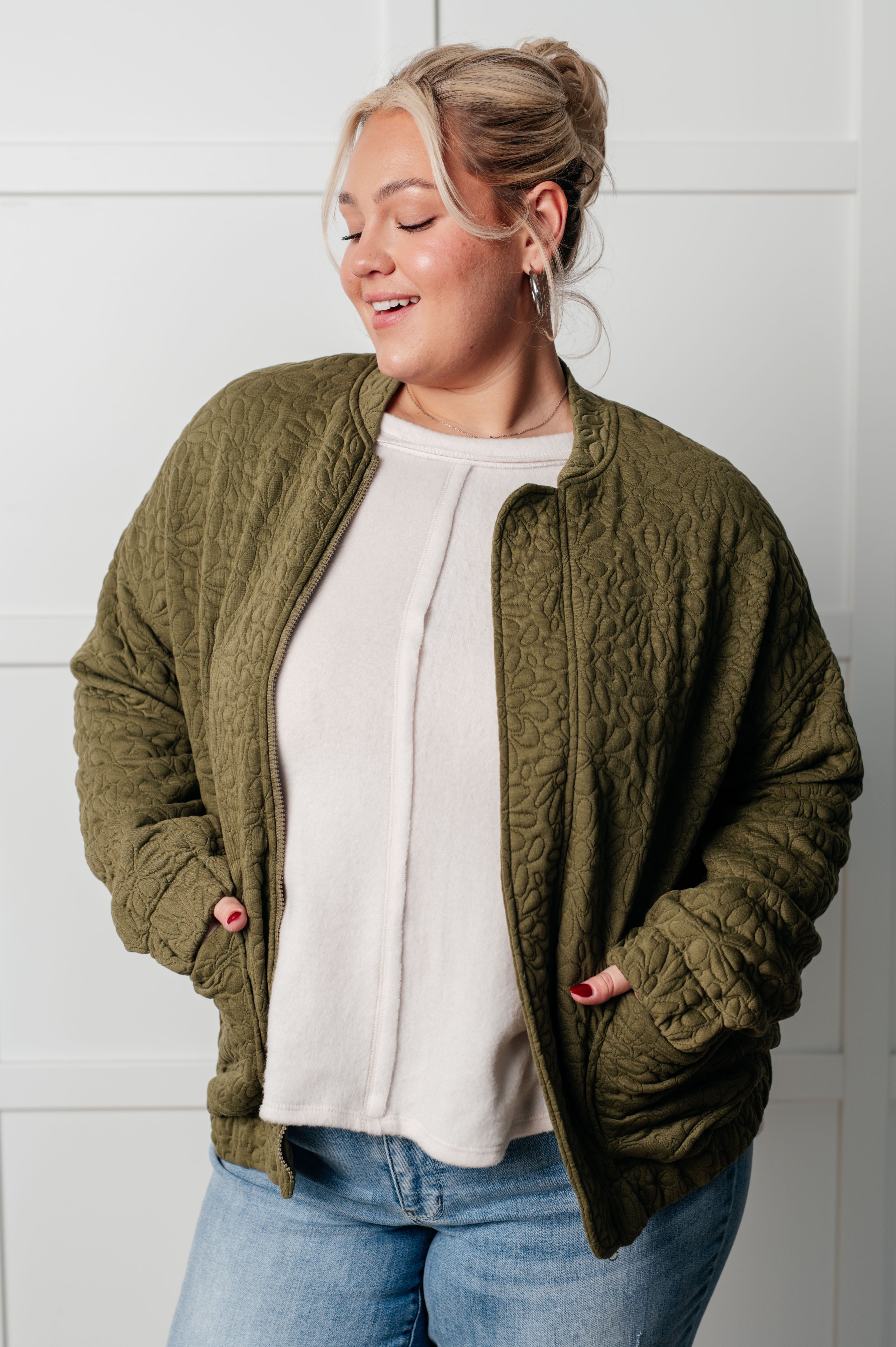 Jungle Explorer Quilted Zip Up Jacket-Layers-Stay Foxy Boutique, Florissant, Missouri