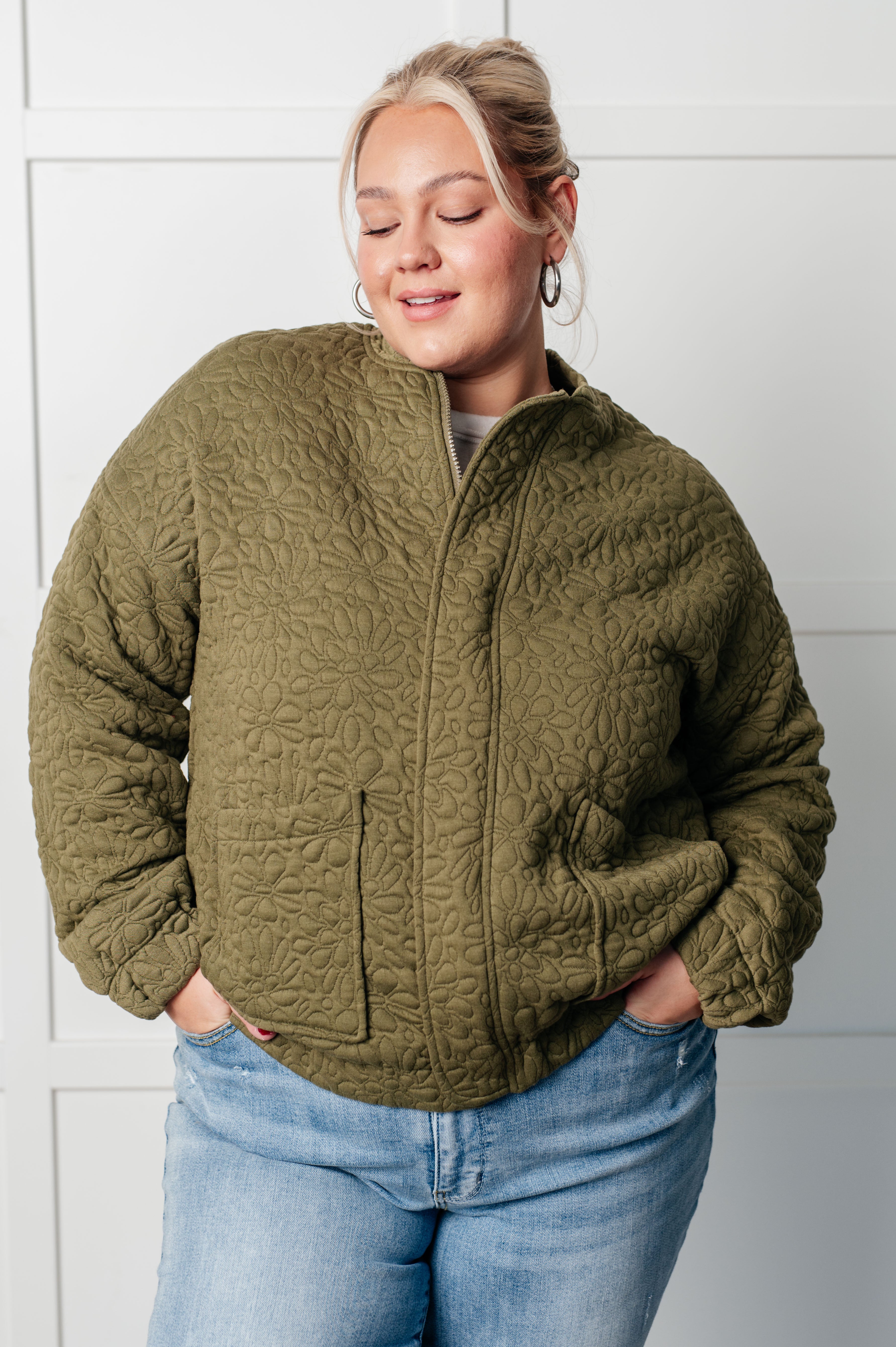 Jungle Explorer Quilted Zip Up Jacket-Layers-Stay Foxy Boutique, Florissant, Missouri