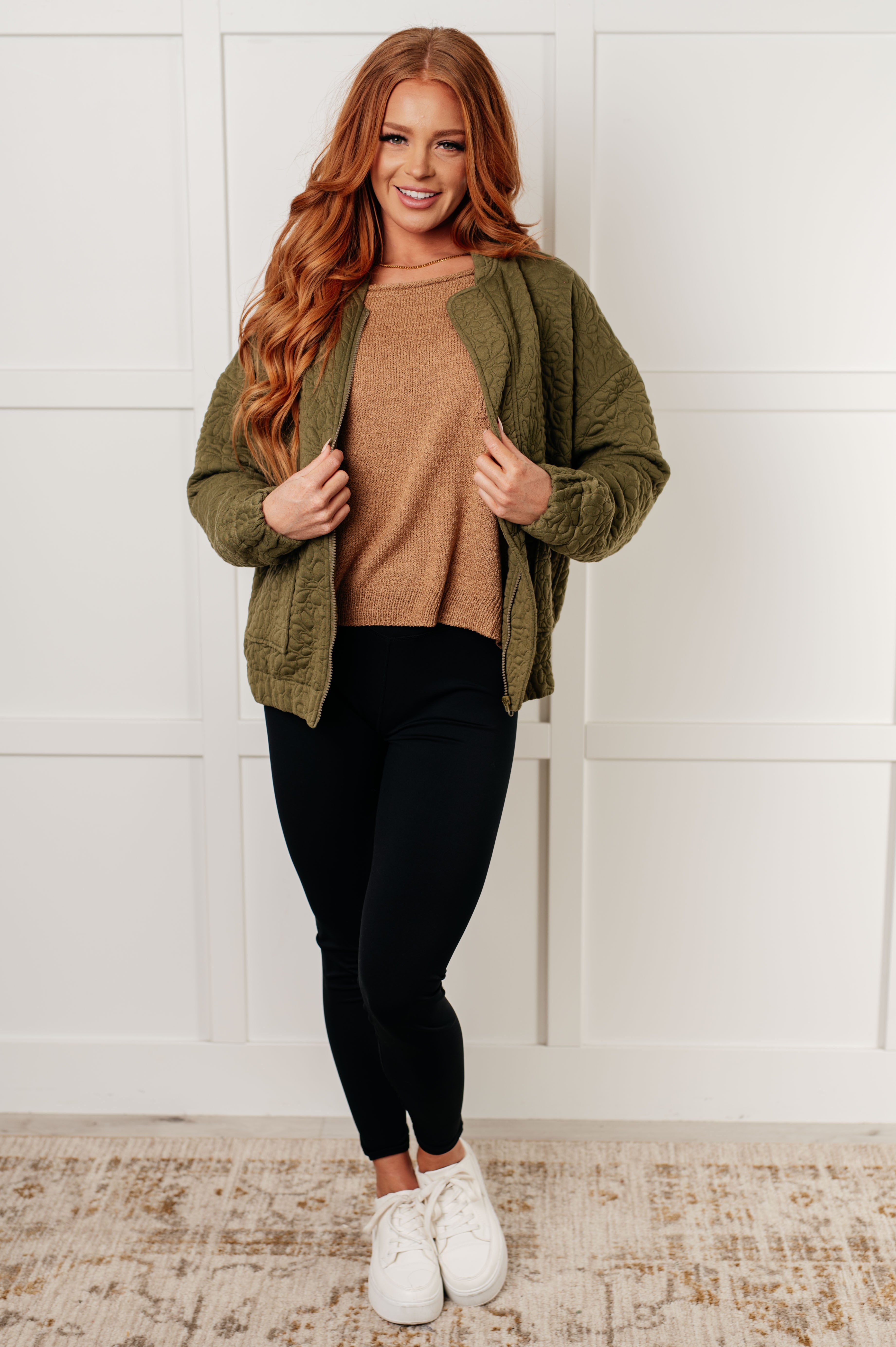 Jungle Explorer Quilted Zip Up Jacket-Layers-Stay Foxy Boutique, Florissant, Missouri