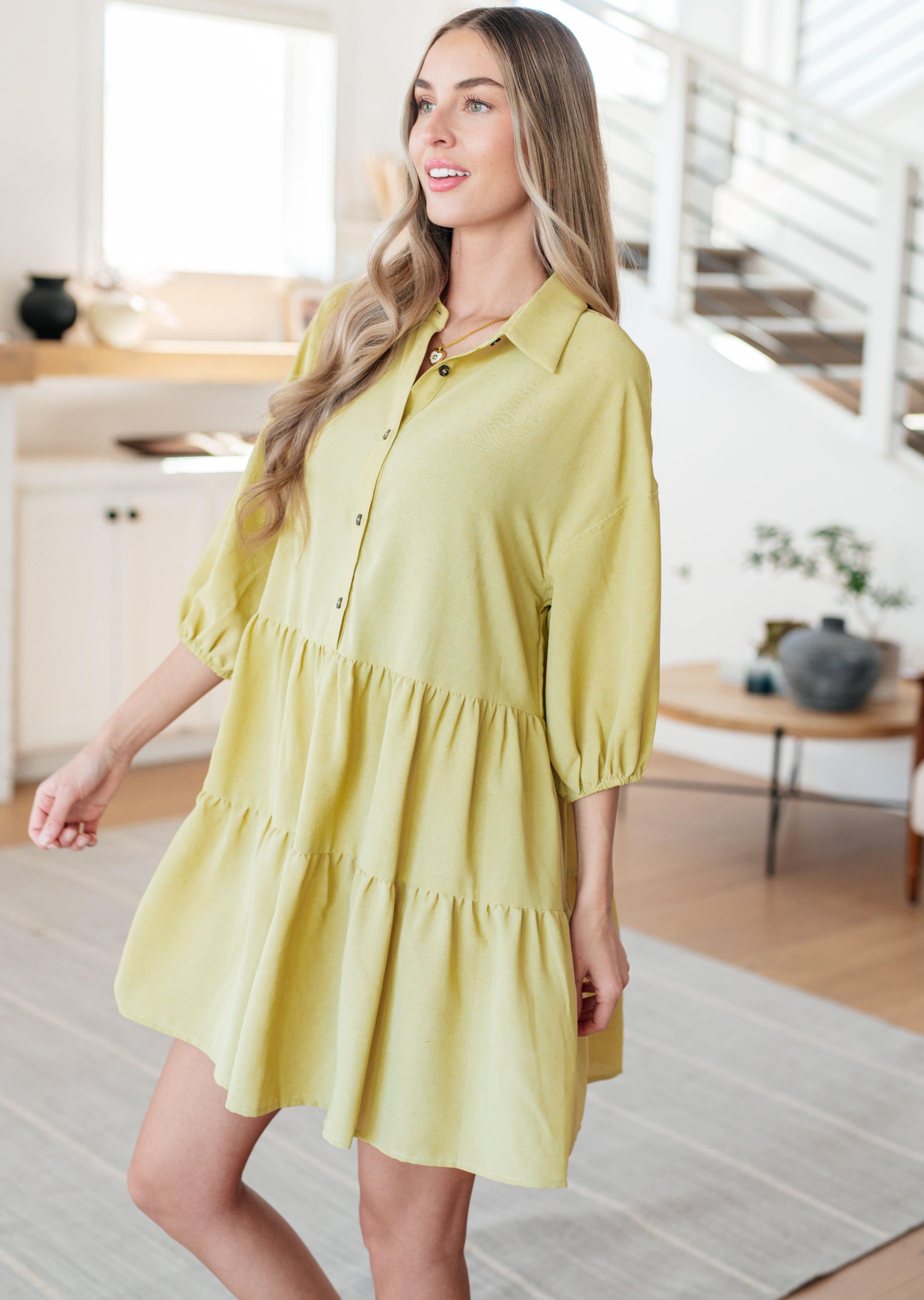 Just Like Honey Tiered Dress-Dresses-Stay Foxy Boutique, Florissant, Missouri