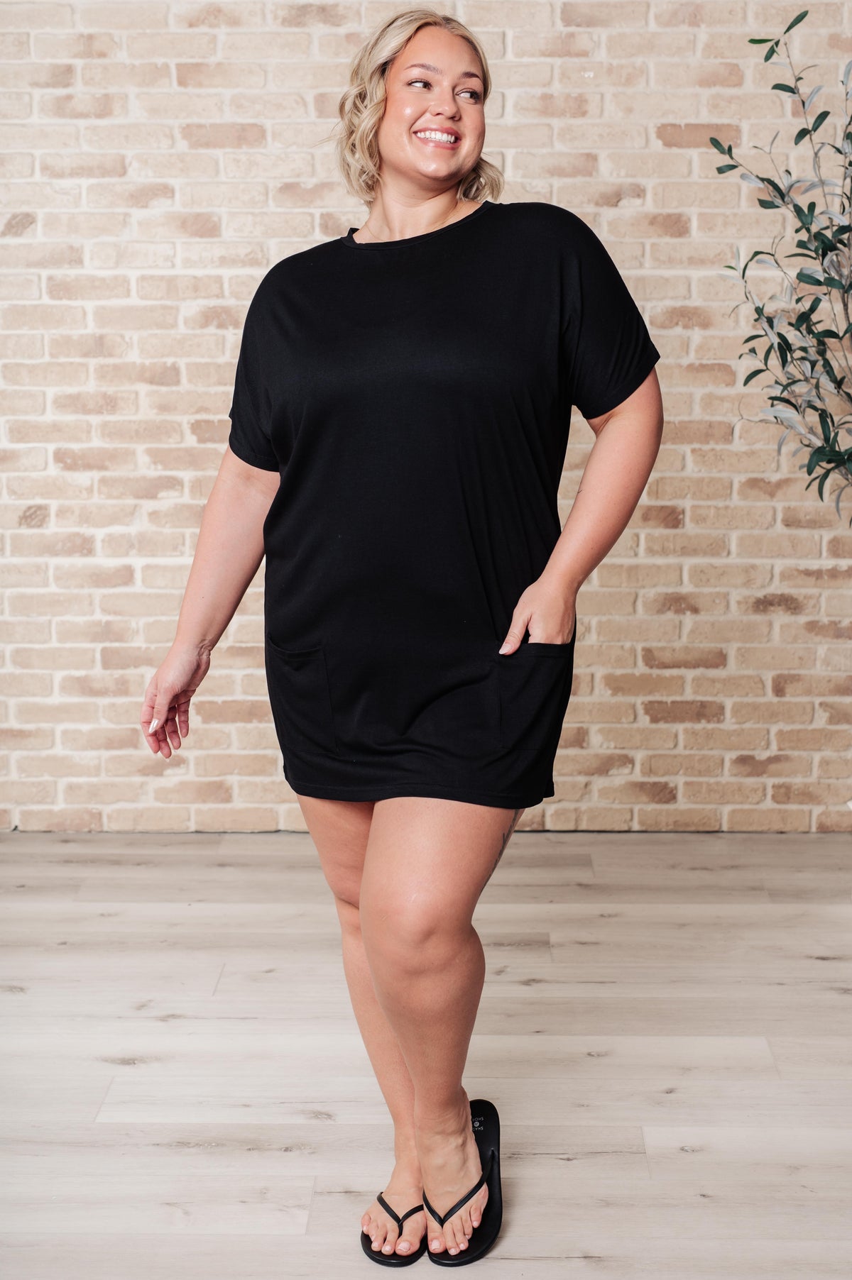 Kind Of Casual Pocket Tunic Dress-Dresses-Stay Foxy Boutique, Florissant, Missouri