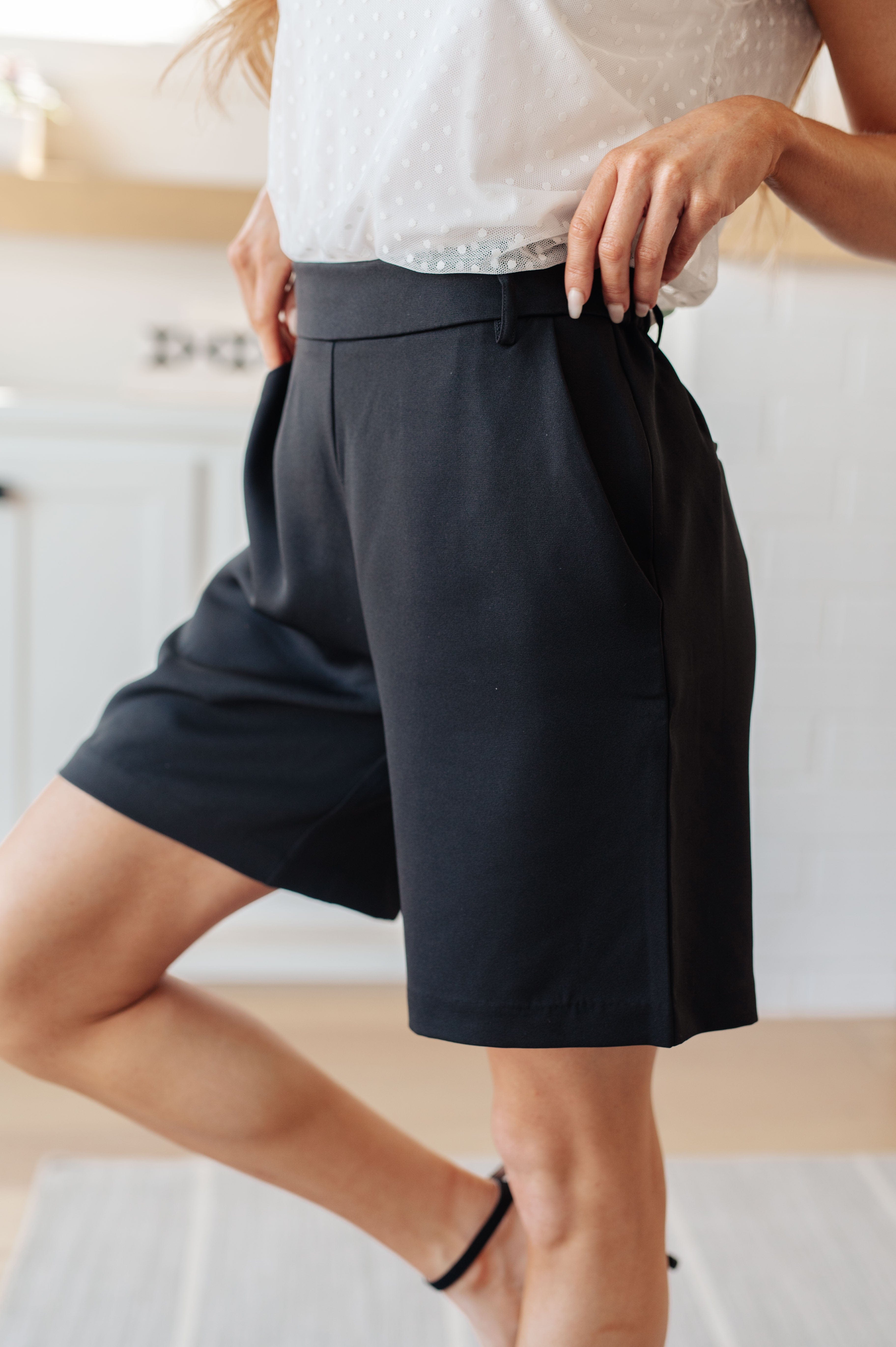 Know Better High Waisted Shorts-Bottoms-Stay Foxy Boutique, Florissant, Missouri
