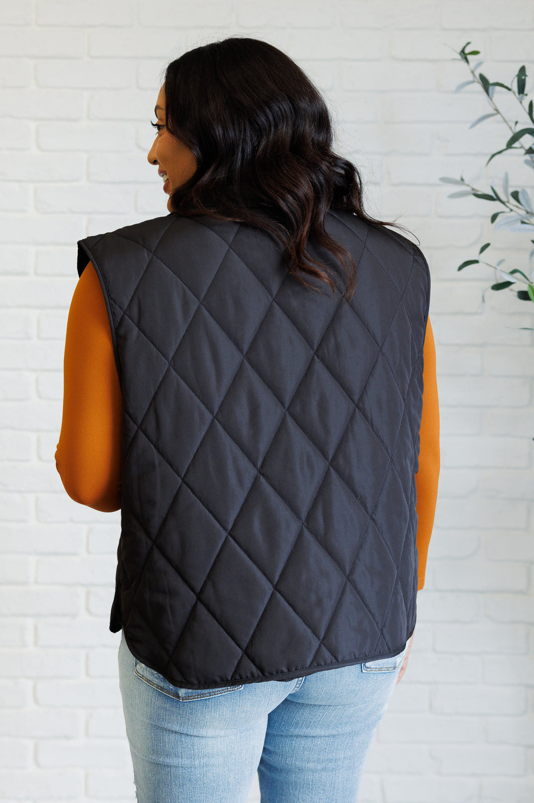 Layering Queen Quilted Puffer Vest in Black-Layers-Stay Foxy Boutique, Florissant, Missouri
