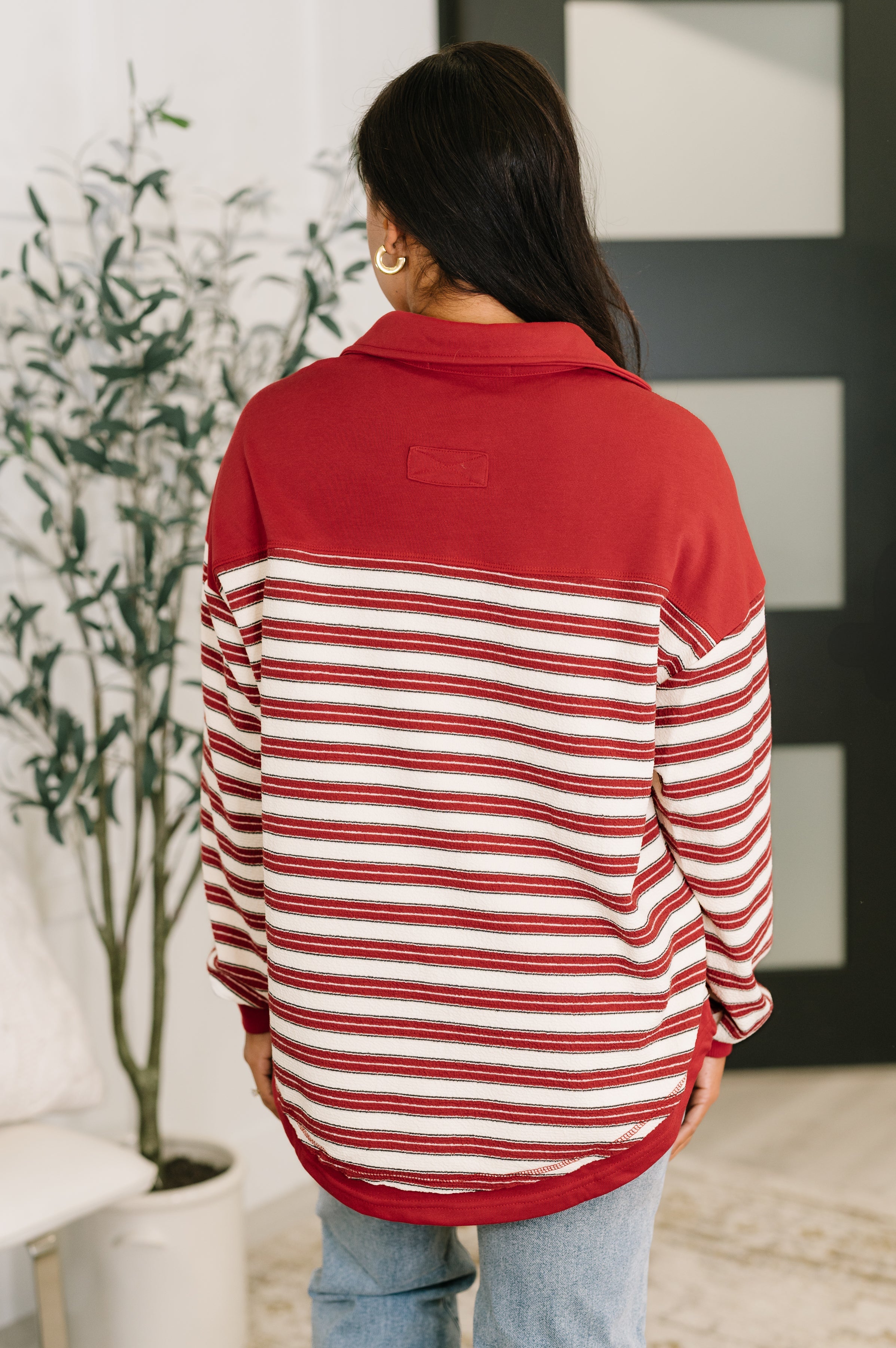 Least of Our Worries Long Sleeve Henley-Womens-Stay Foxy Boutique, Florissant, Missouri