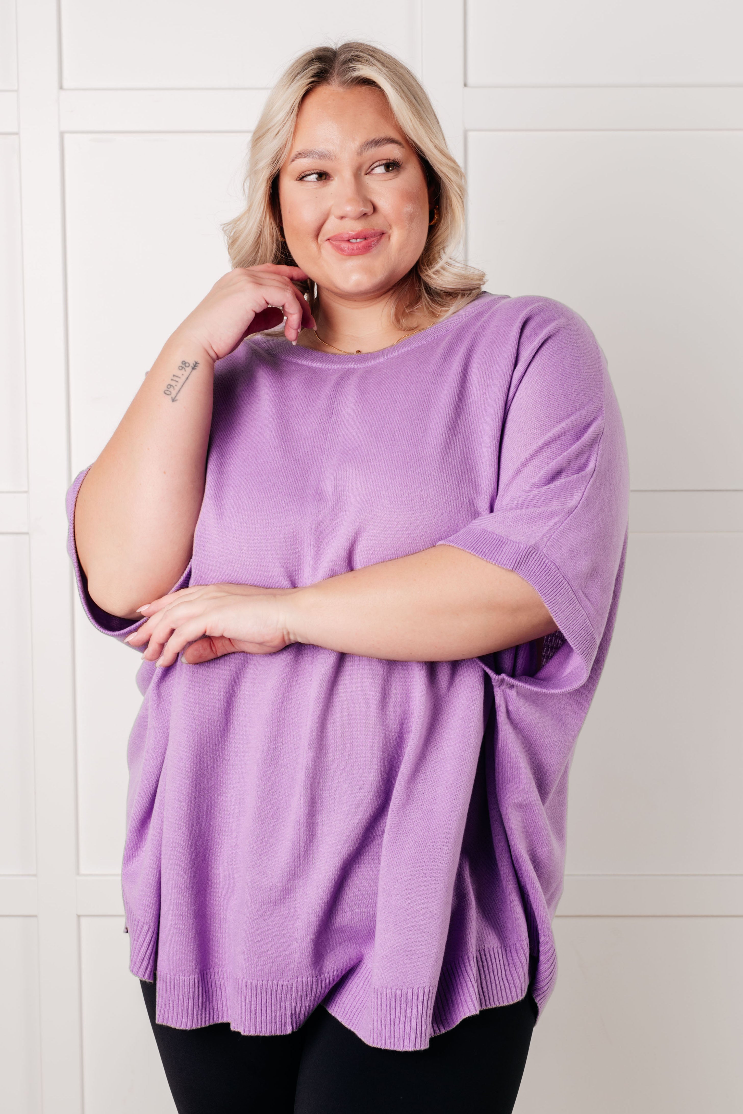 Lilac Whisper Dolman Sleeve Top-Tops-Stay Foxy Boutique, Florissant, Missouri