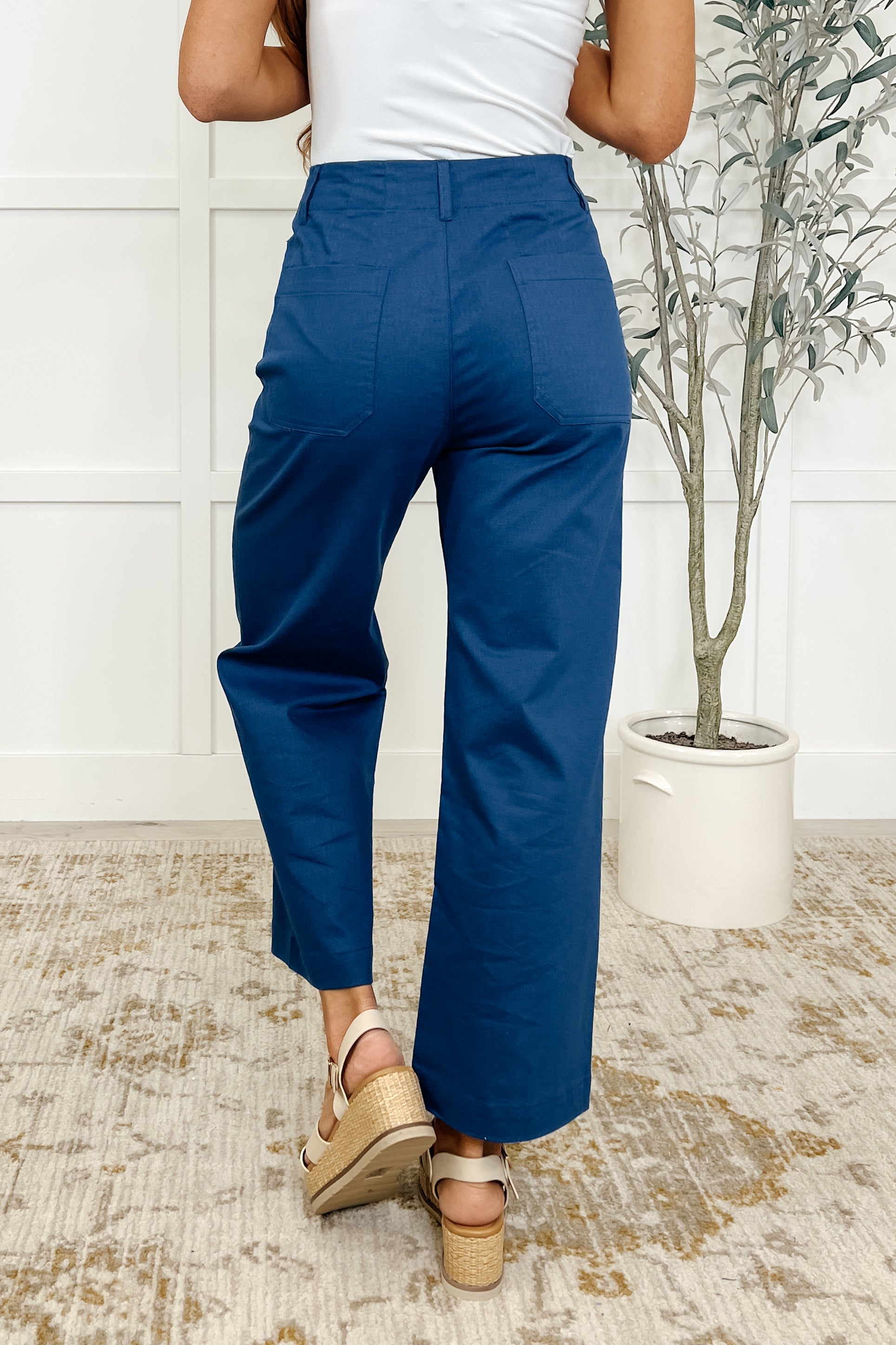 Little Strolls Straight Leg Trousers in Royal Blue-Womens-Stay Foxy Boutique, Florissant, Missouri