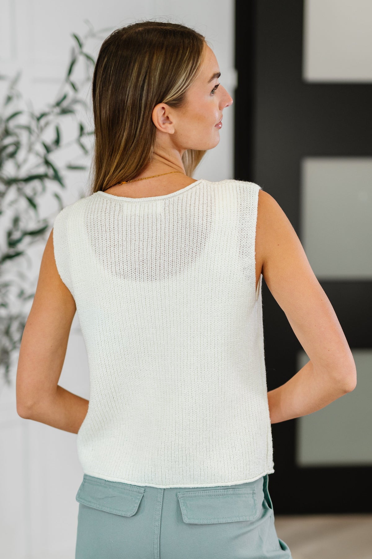 Loose Interpretation Tie Front Knit Vest-Womens-Stay Foxy Boutique, Florissant, Missouri